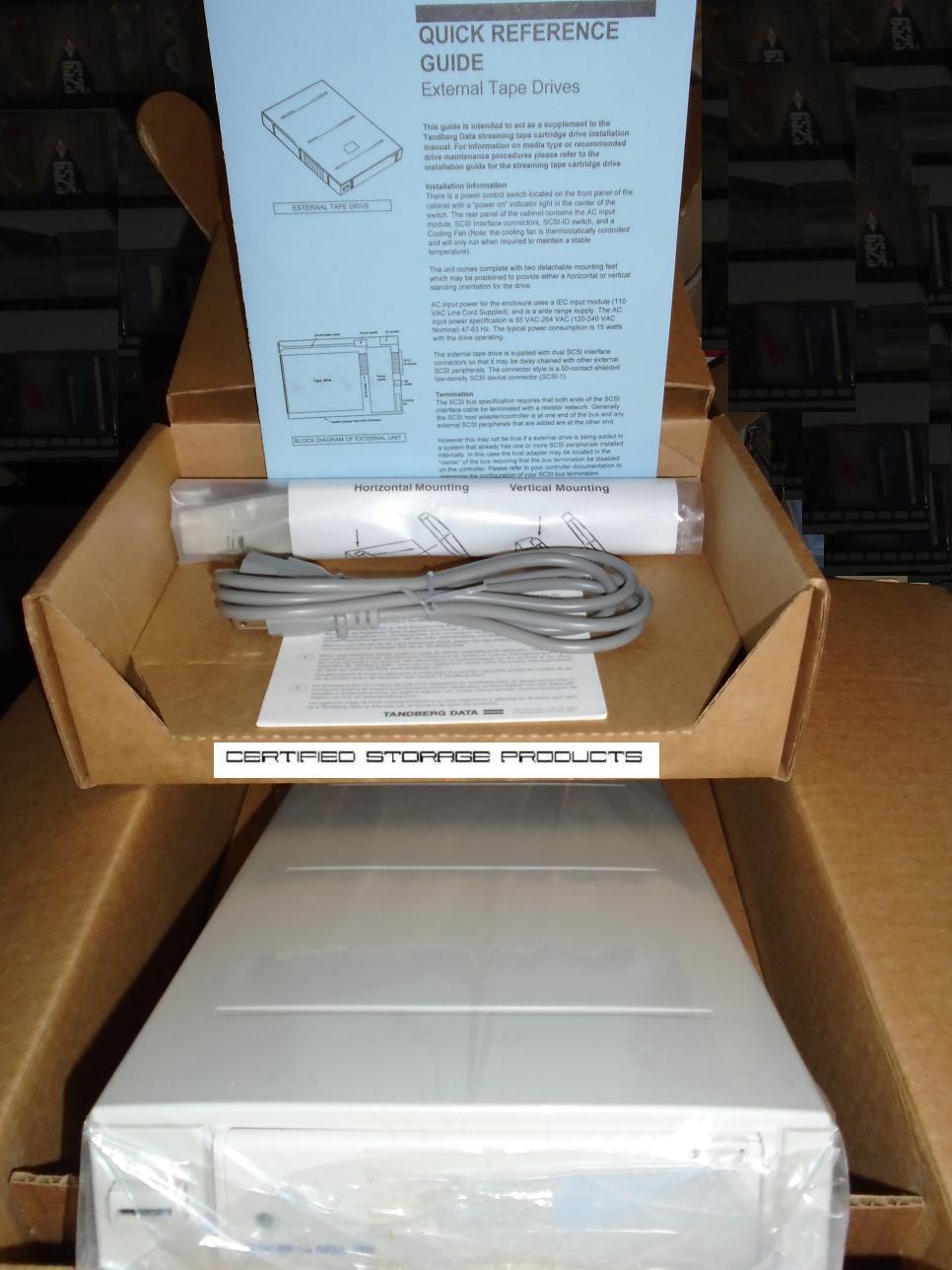 Tandberg Data SLR5 4GB/8GB Ext SLR Data Tape Drive QIC 10138-B01 Desktop KIT