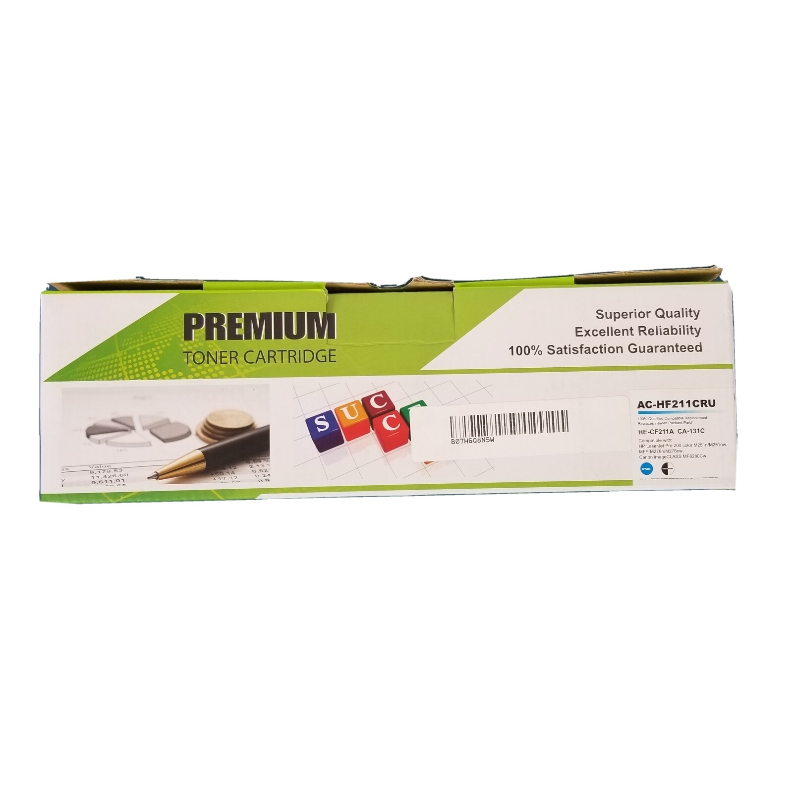 New Premium CYAN Toner Cartridge AC-HF211CRU for HP LaserJet Pro