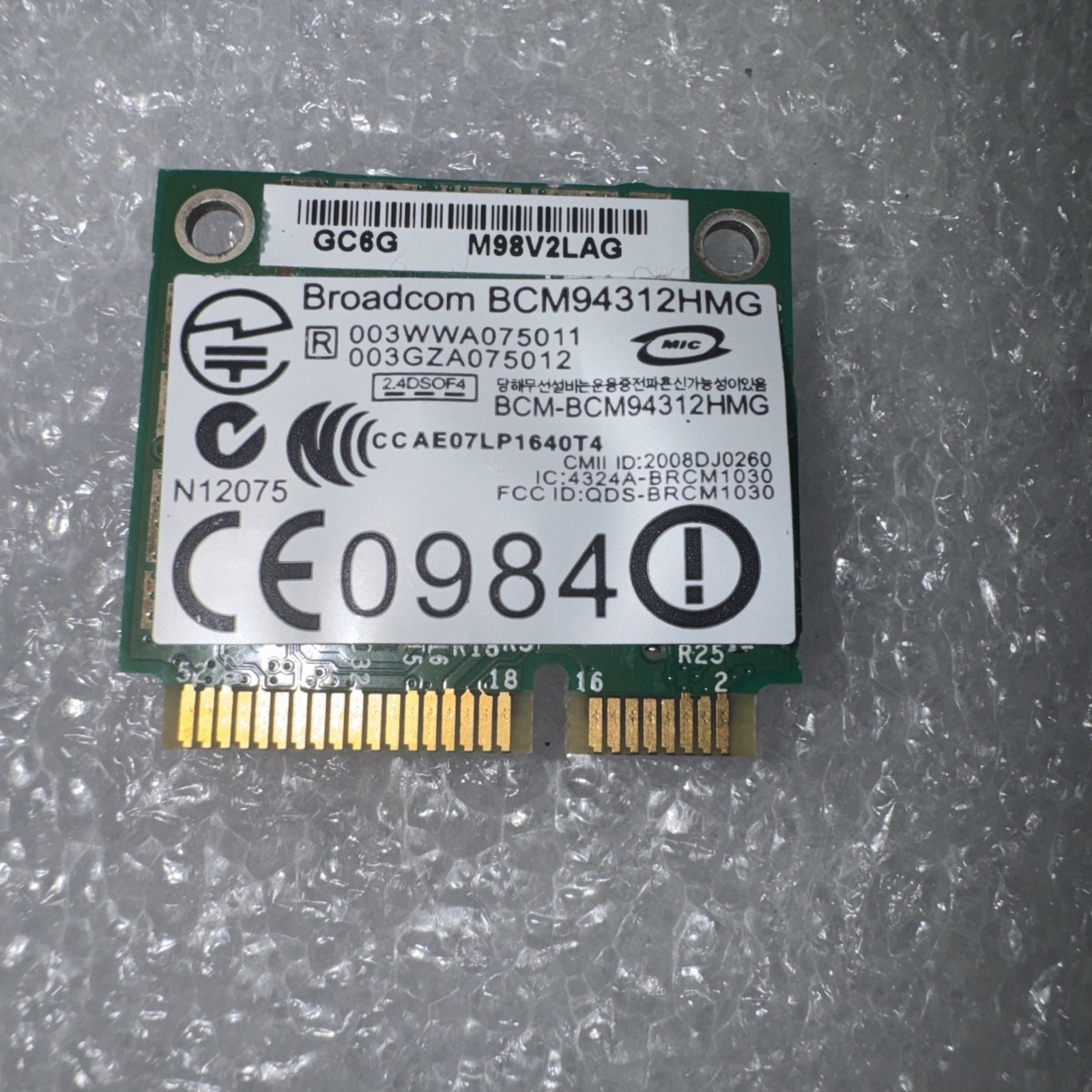 Broadcom BCM94312HMG Mini PCI Express Wireless Card for HP