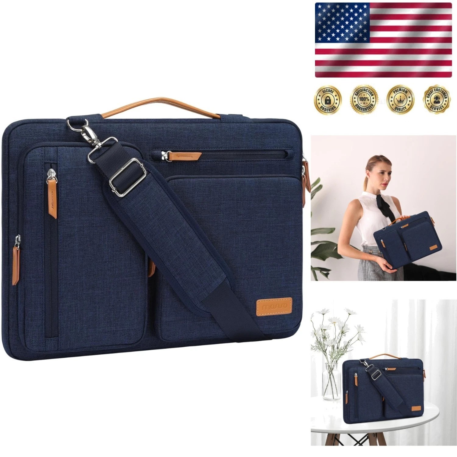 Versatile and Stylish Laptop Bag 13-13.3 inch with Water-Resistant Features