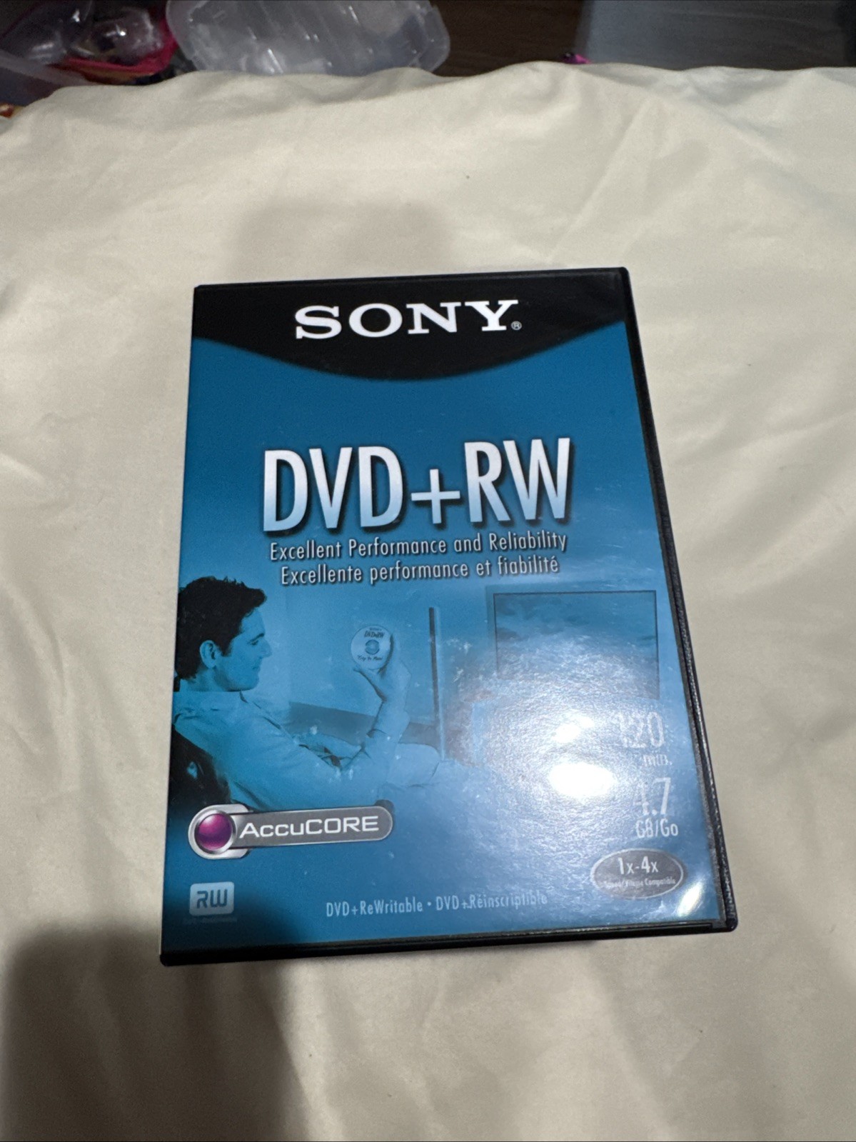 SONY DVD RW DVD 120 min 4.7 GB 1x 4x Speed 7 Pack New Sealed CD NIP MEDIA COMPUT