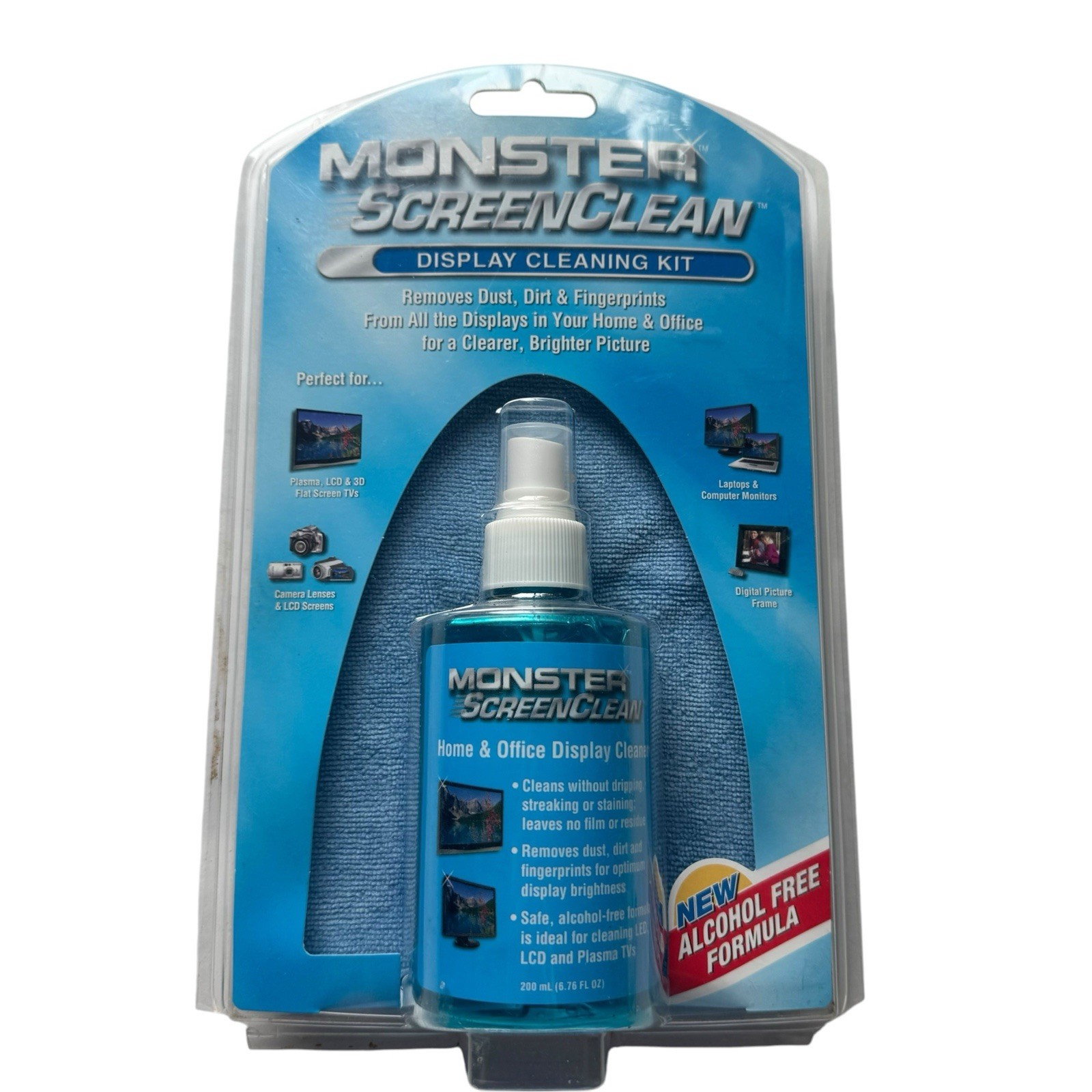 Brand New & Sealed Monster Screen Clean TV Monitor LCD Display Cleaning Kit
