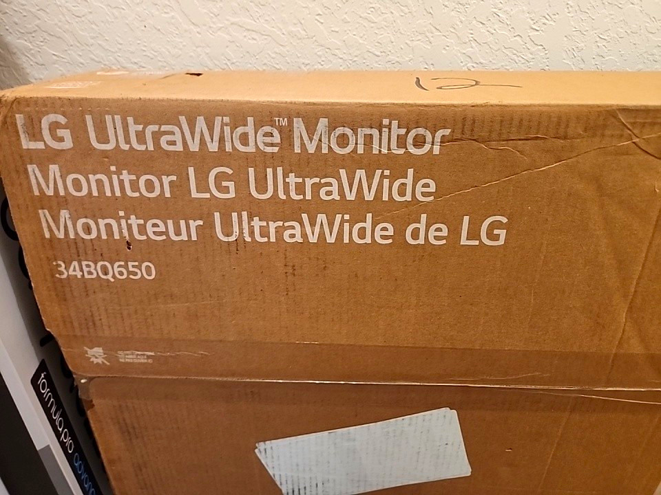 LG UltraWide 34BQ650 34in IPS 21:9 2560x1080 100Hz USB-C White w/Original Cables