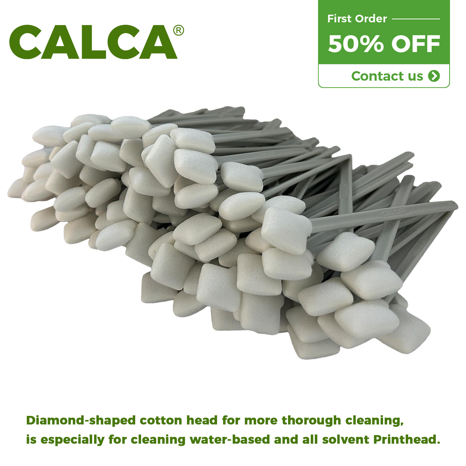 Generic 100pcs/pack Foam Cleaning Swabs for Inkjet Printers