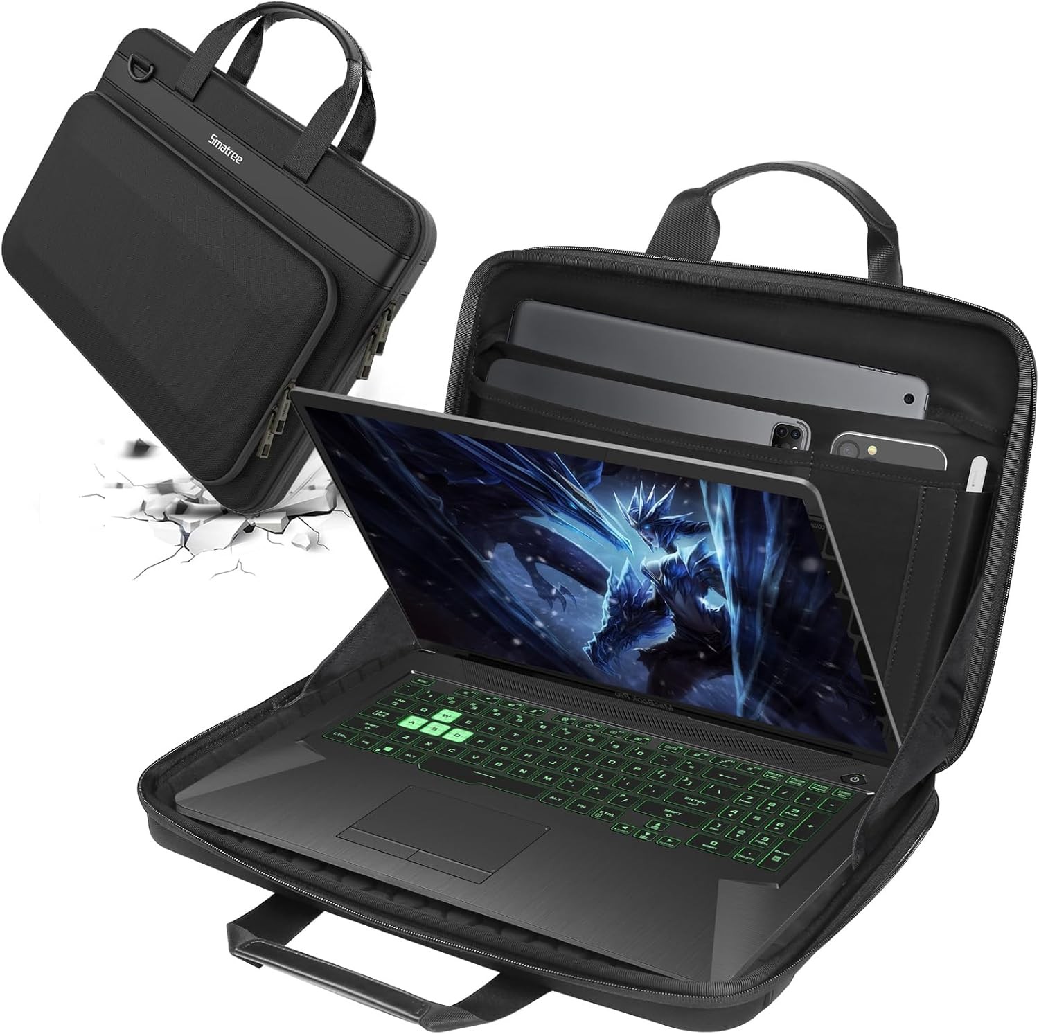 Smatree Heavy Duty Hard Case for Razer Black-18 Inch Gaming Laptops 
