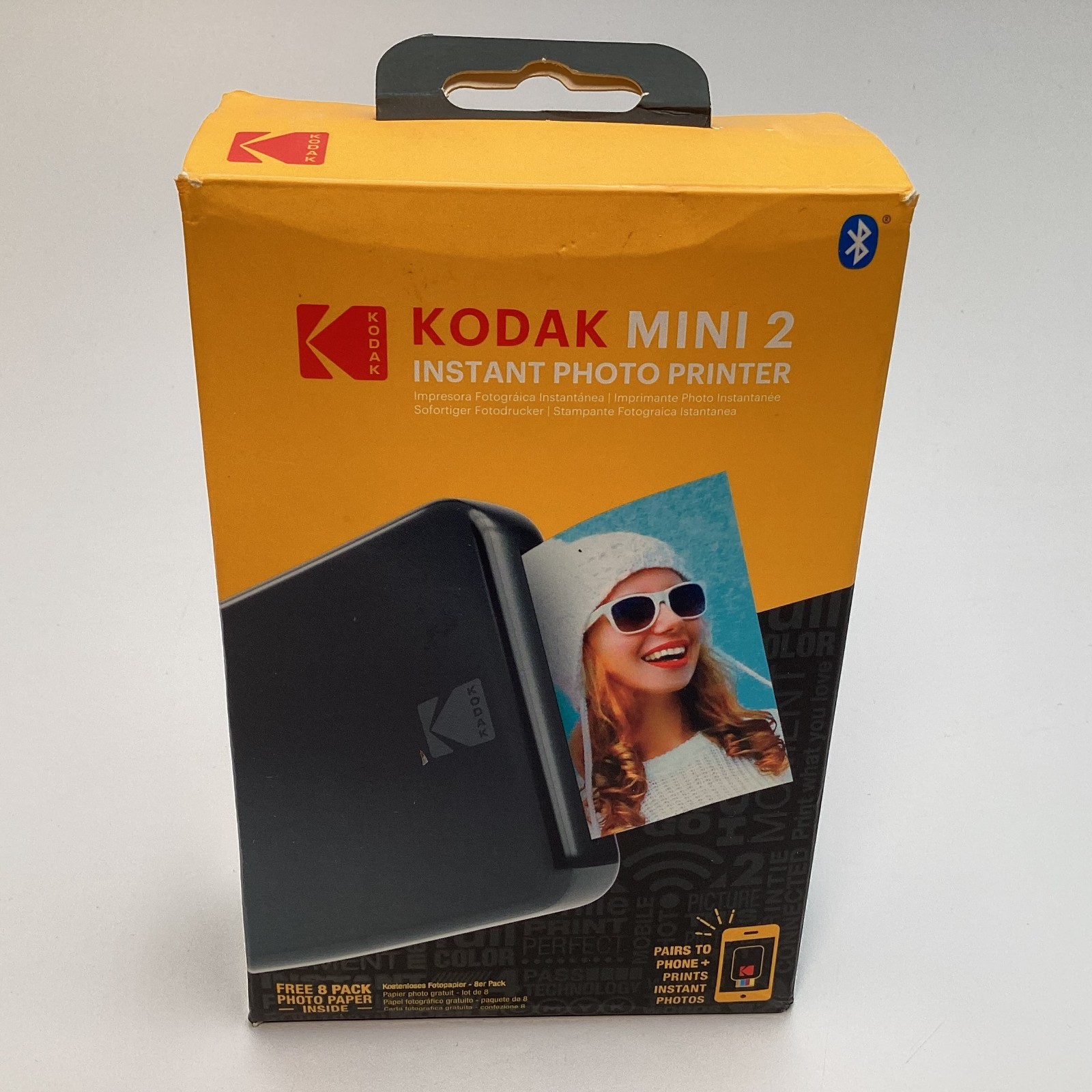 Kodak Mini 2 PM-220 Instant Photo Printer Bluetooth AS IS Parts/Repair