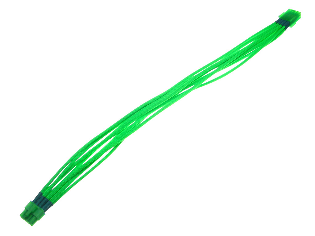 Mod Smart Kobra Cable 8pin PCI-E Extension 16 Inch UV Green 897337014745