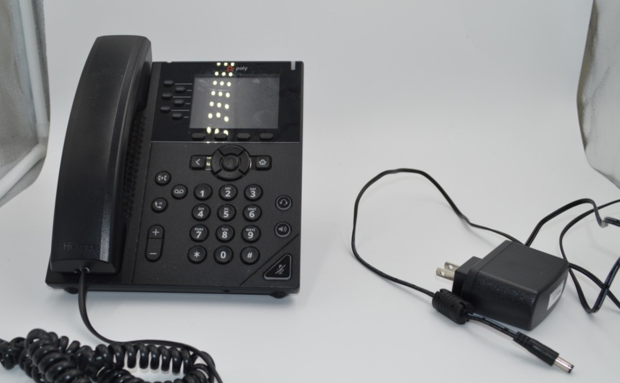 Polycom 2200-48830-001 VVX 350 6-Lines Business IP Desk Phone
