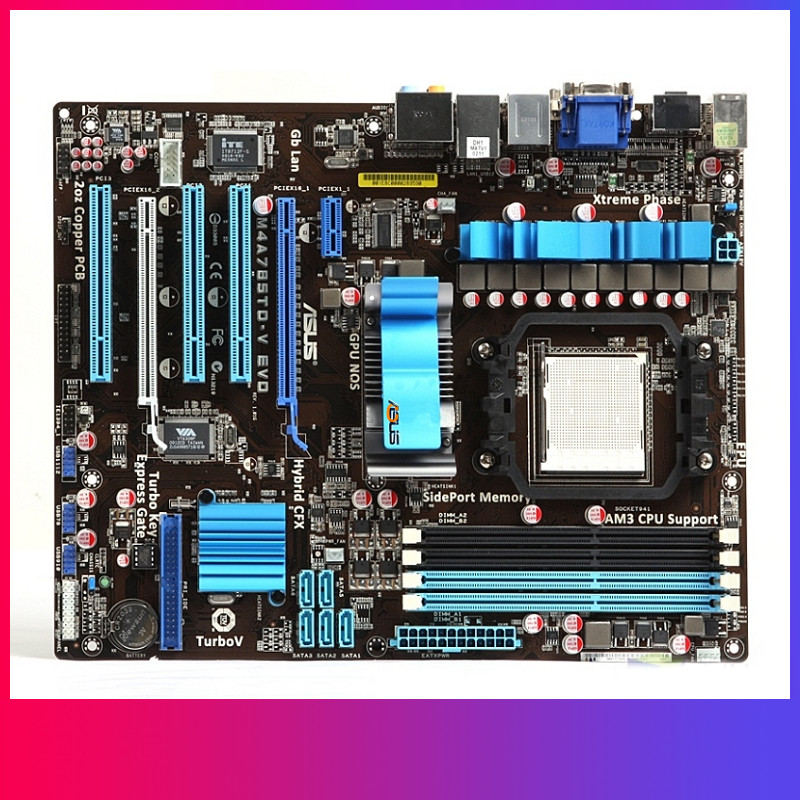 FOR ASUS M4A785TD-V EVO motherboard Socket AM3 DDR3 AMD 785G 100% tested ok
