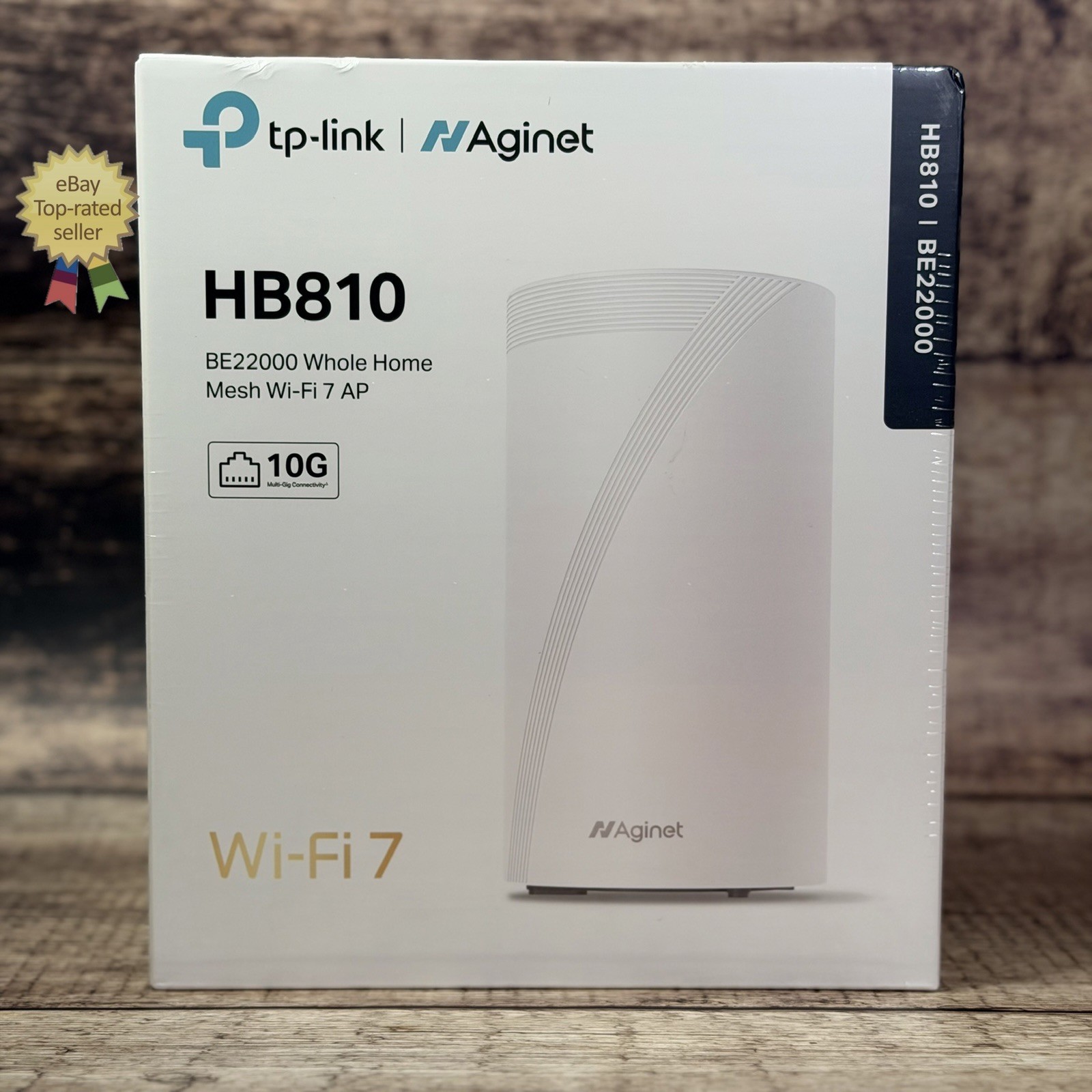 NEW TP-Link Aginet HB810 BE22000 Tri-Band WiFi 7 Home Mesh Router White - SEALED
