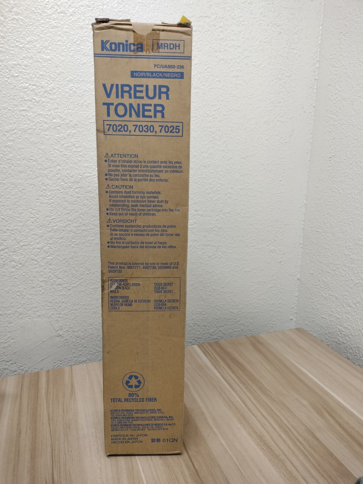 Konica MRDH Vireur Black Toner PC/UA950-236 for 7020,7030,7025 