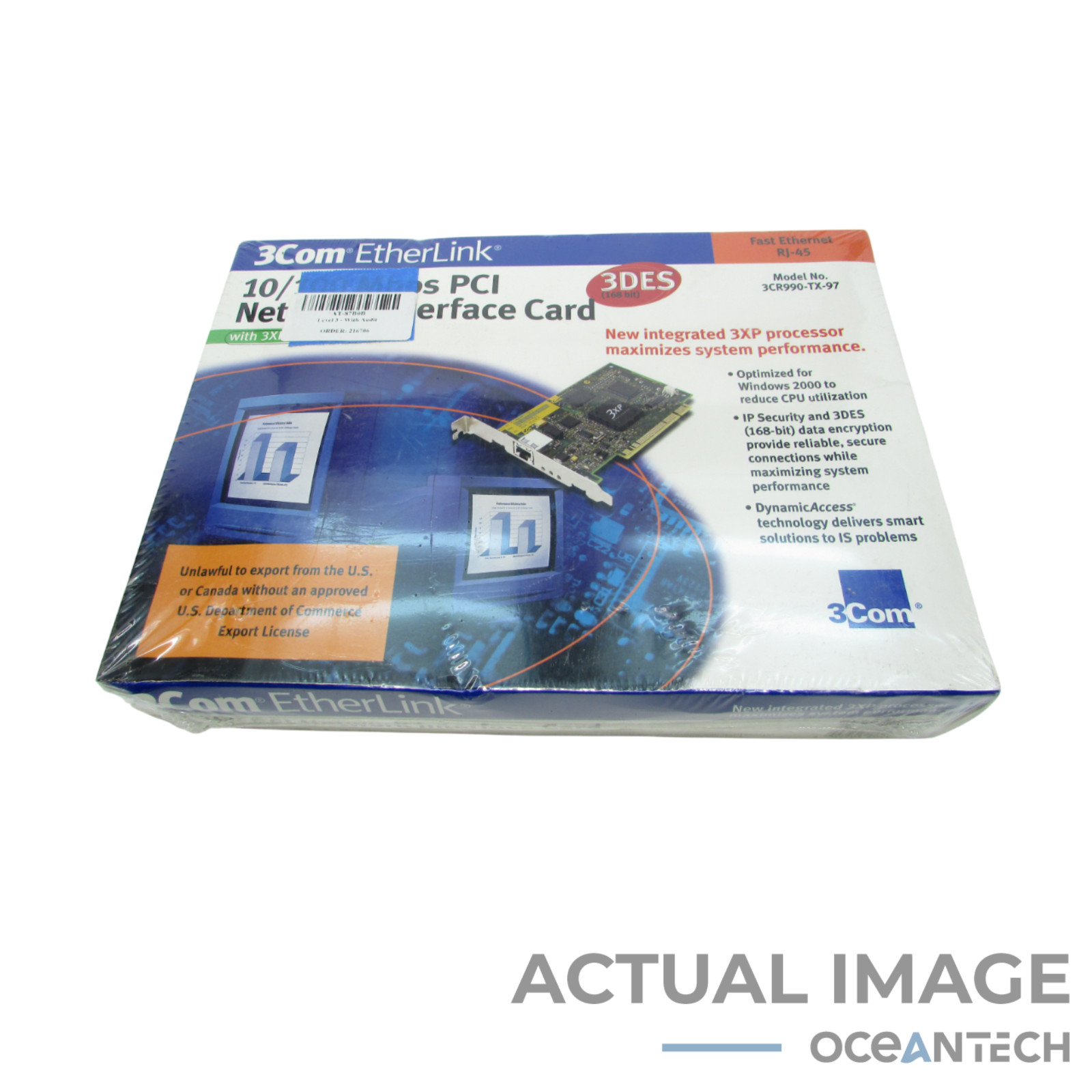 3Com EtherLink Server 3CR990TX97 10/100 Mbps PCI Server Network Interface Card