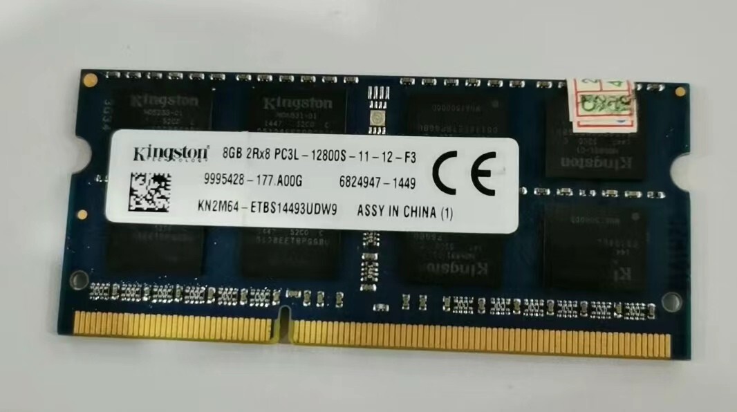 Kingston 8GB DDR3 1600 Laptop SO-DIMM RAM 2Rx8 PC3L-12800S for DELL HP Lenovo