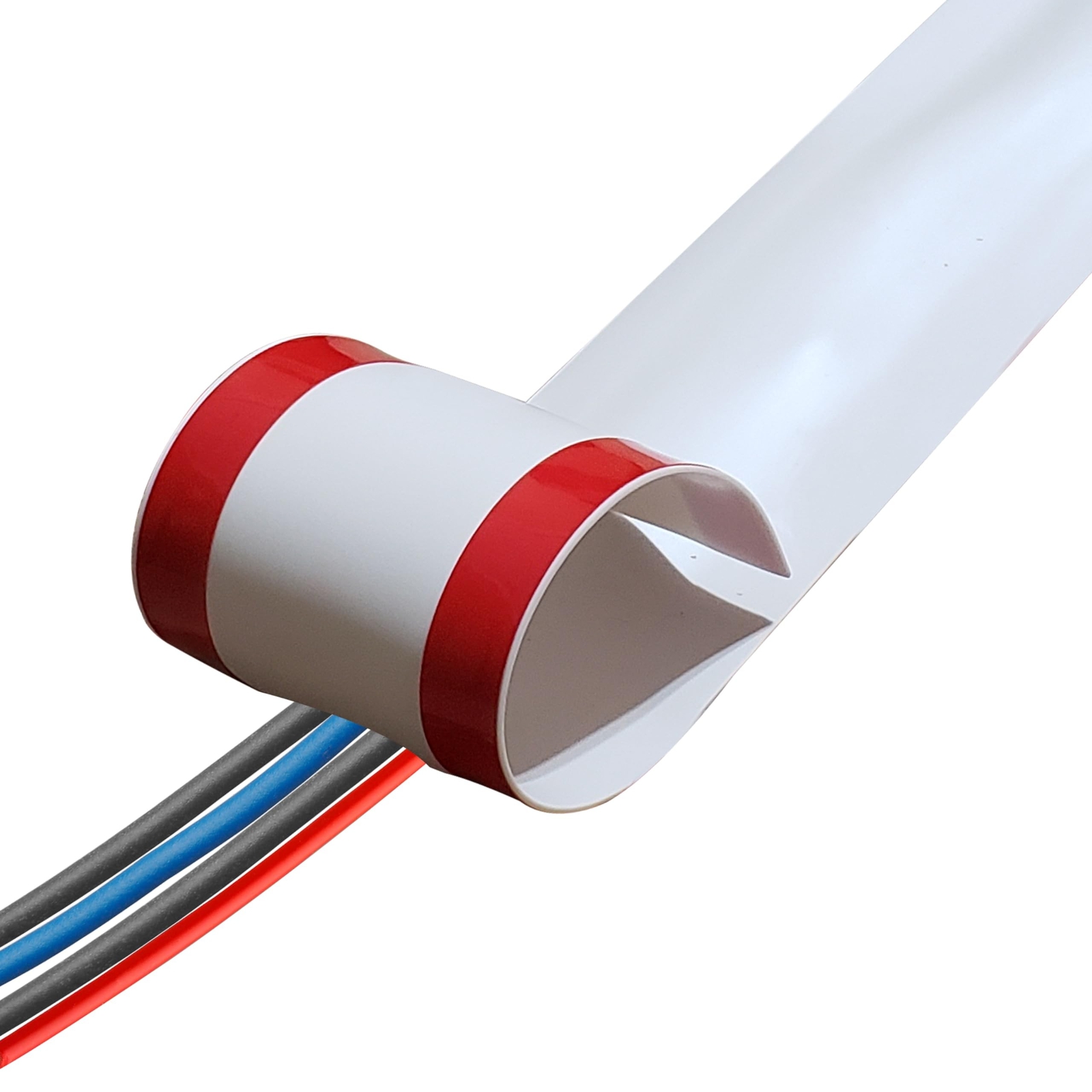 Rubber Bond Cord Covers for Wires on Floor - 6"x48" Self-Adhesive Rubber Cabl...