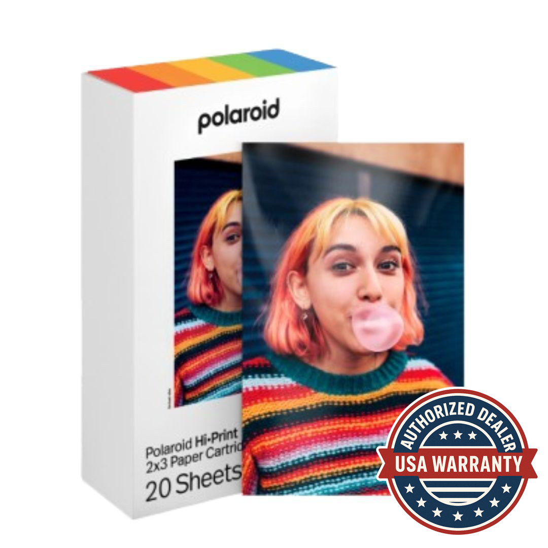 Polaroid 2x3 Sticky Backed Paper Cartridge Hi Print Photo Printer 20 Sheets