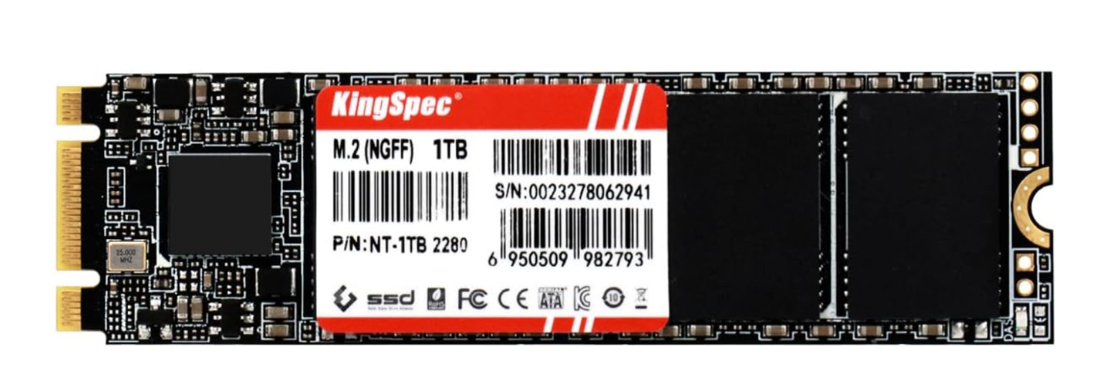KingSpec M.2 2280 1TB SSD NGFF M.2 SATA III 6Gb/s Internal Solid State Drive