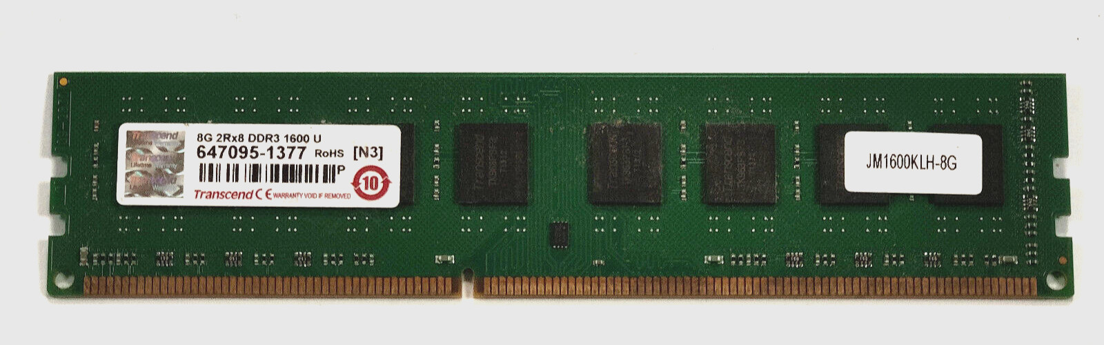 Transcend Ram Module JM1600KLH-8G 8GB DDR3 Non-ECC 1600MHz