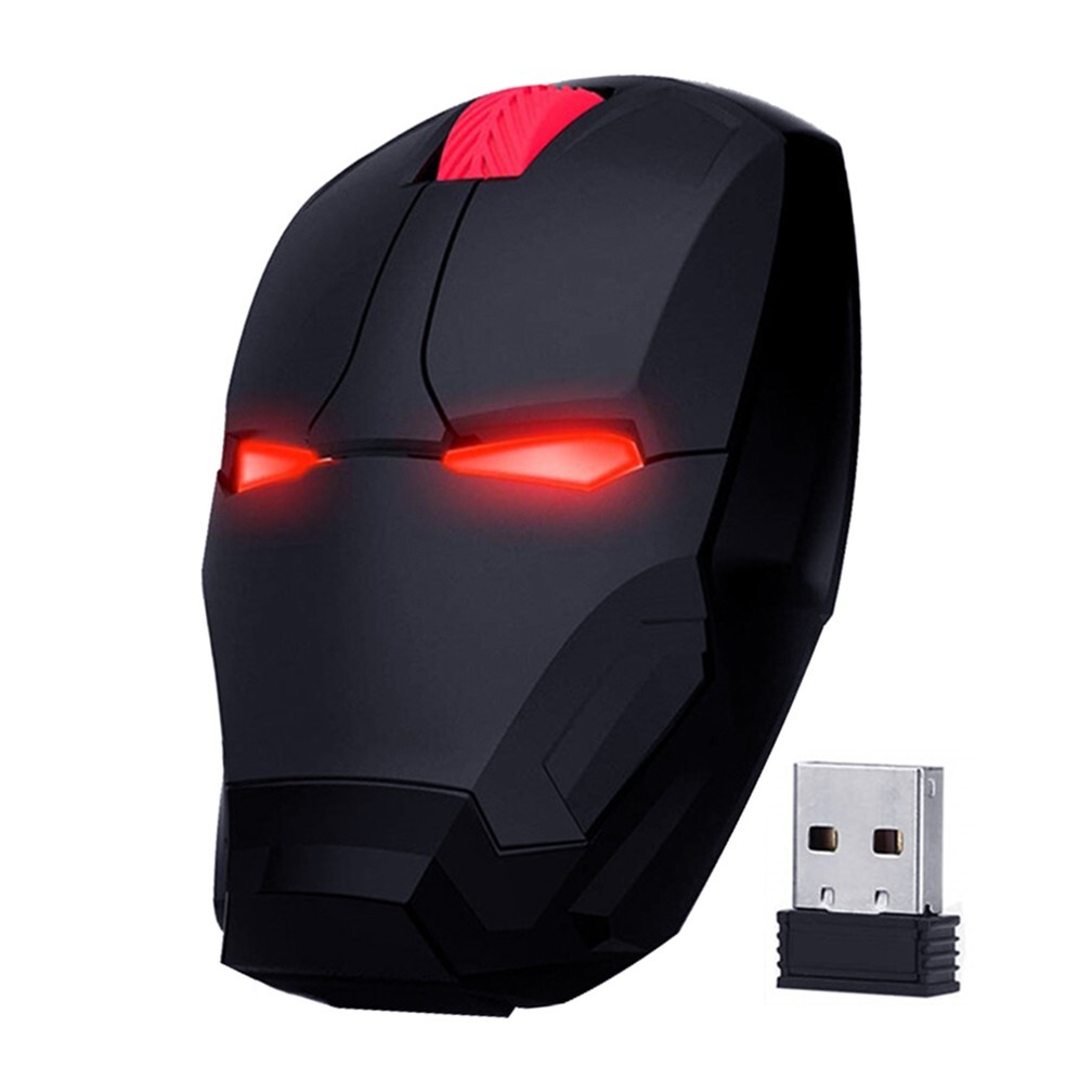 ECOiNVA Iron Man Mouse Noiseless Silent Wireless Computer Mouse Laptop Mice