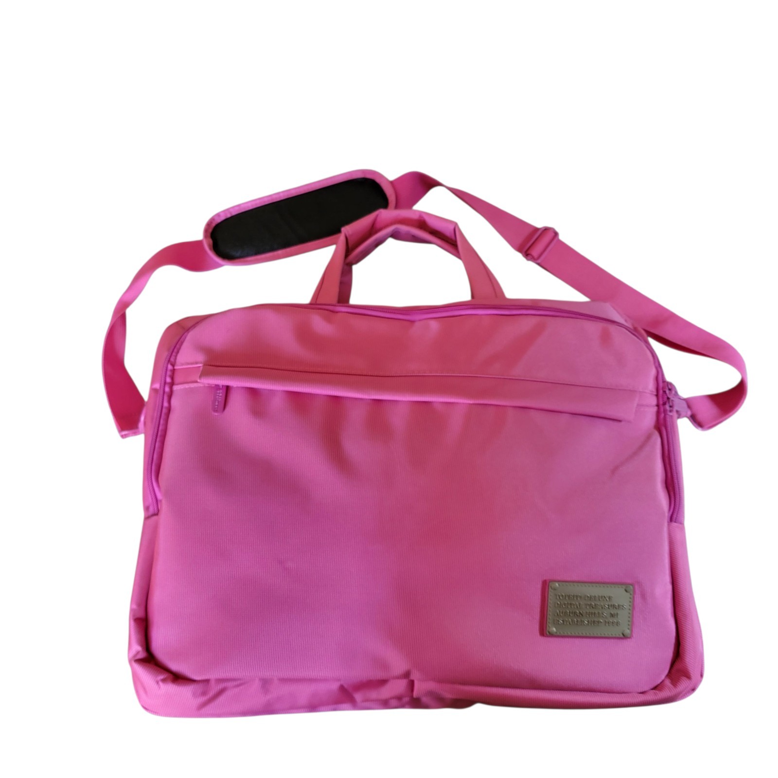 Toteit Deluxe Digital Treasures 17" Padded Laptop Case Pink