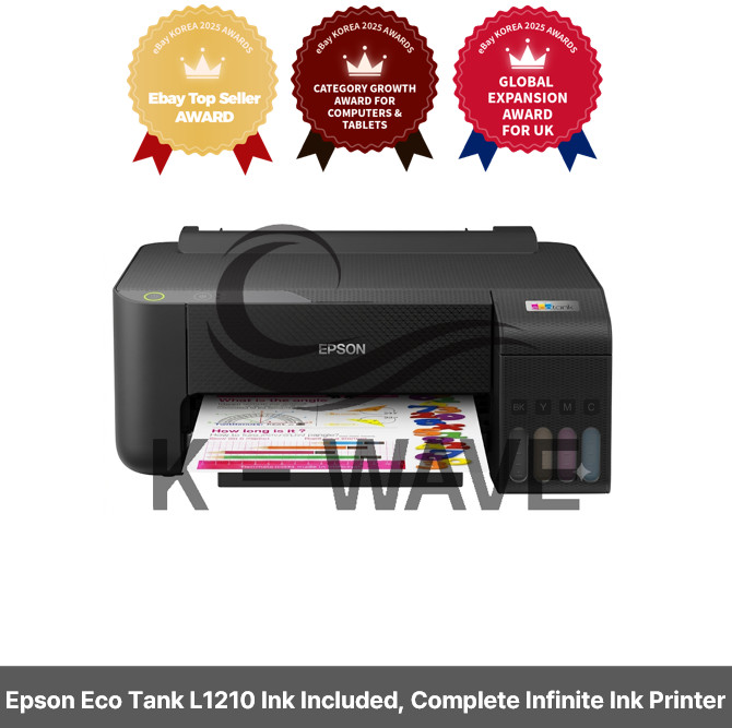 [N Shipping] Epson Eco Tank L1210 Ink Included, Complete Infinite Ink Printer
