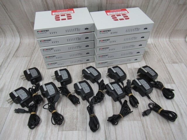 10set Fortinet Fortigate  50E FG-50E Firewall Initialized w/ AC No License