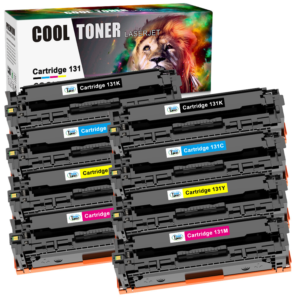 For Canon 131H 131 Toner Set Black Cyan Magenta Yellow Genuine OEM CRG-131H  Lot