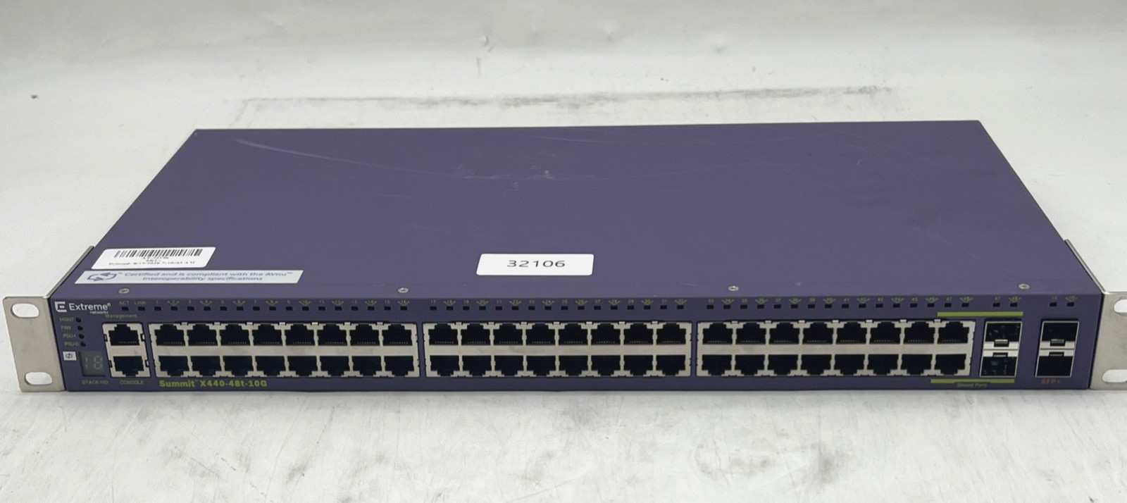 Extreme Networks Summit X440-48T-10G 16509 48 Port Switch