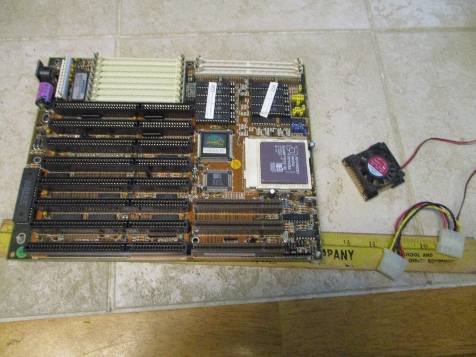 VTG 486 AMD AM486 DX-66 AMI MTI VLB Vesa System Mother Board w/CPU Retro Gaming
