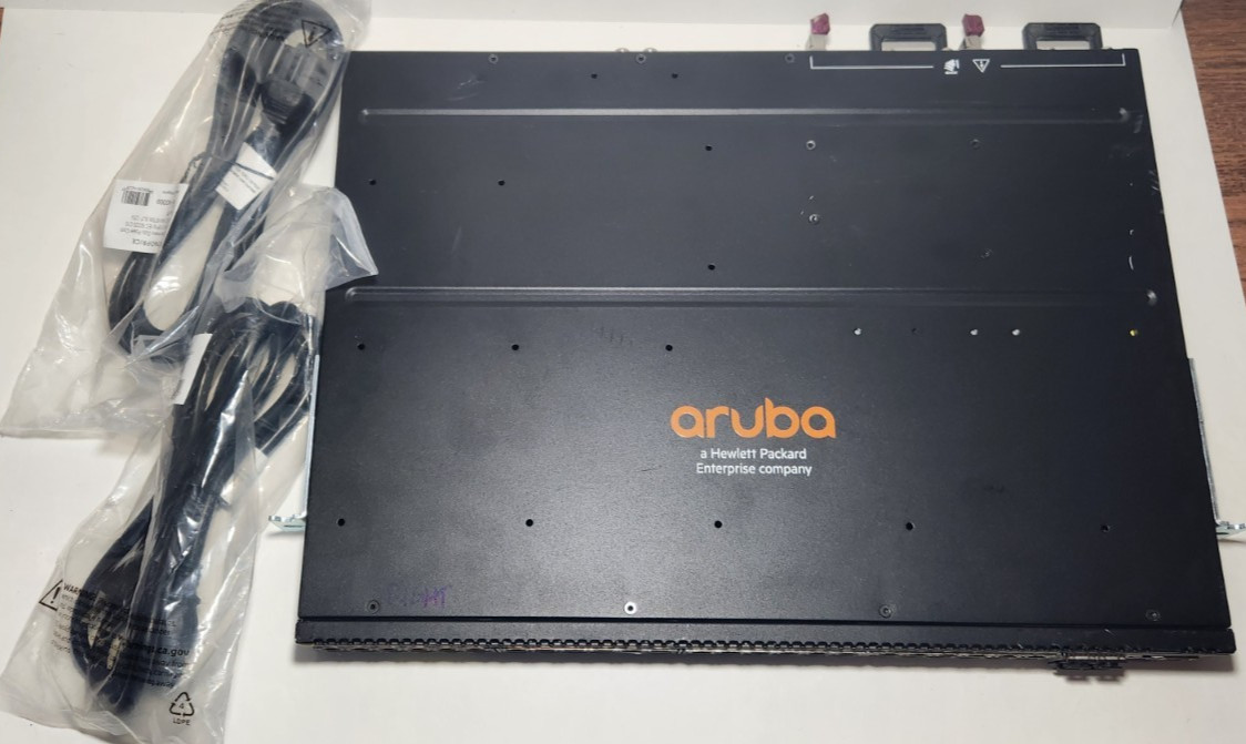 HP Aruba JL322A 2930M 48G PoE+ Switch Dual Power Supplies + Dual 6ft Cables