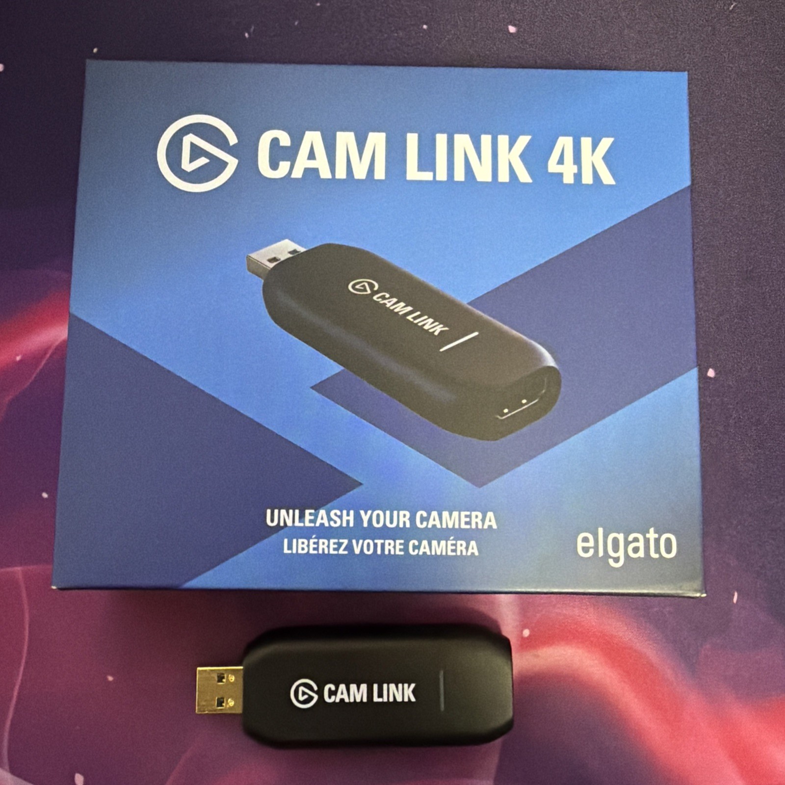 Elgato Cam Link 4K HDMI Capture Card USB 3.0 Adapter Black W/ Box USB Cable
