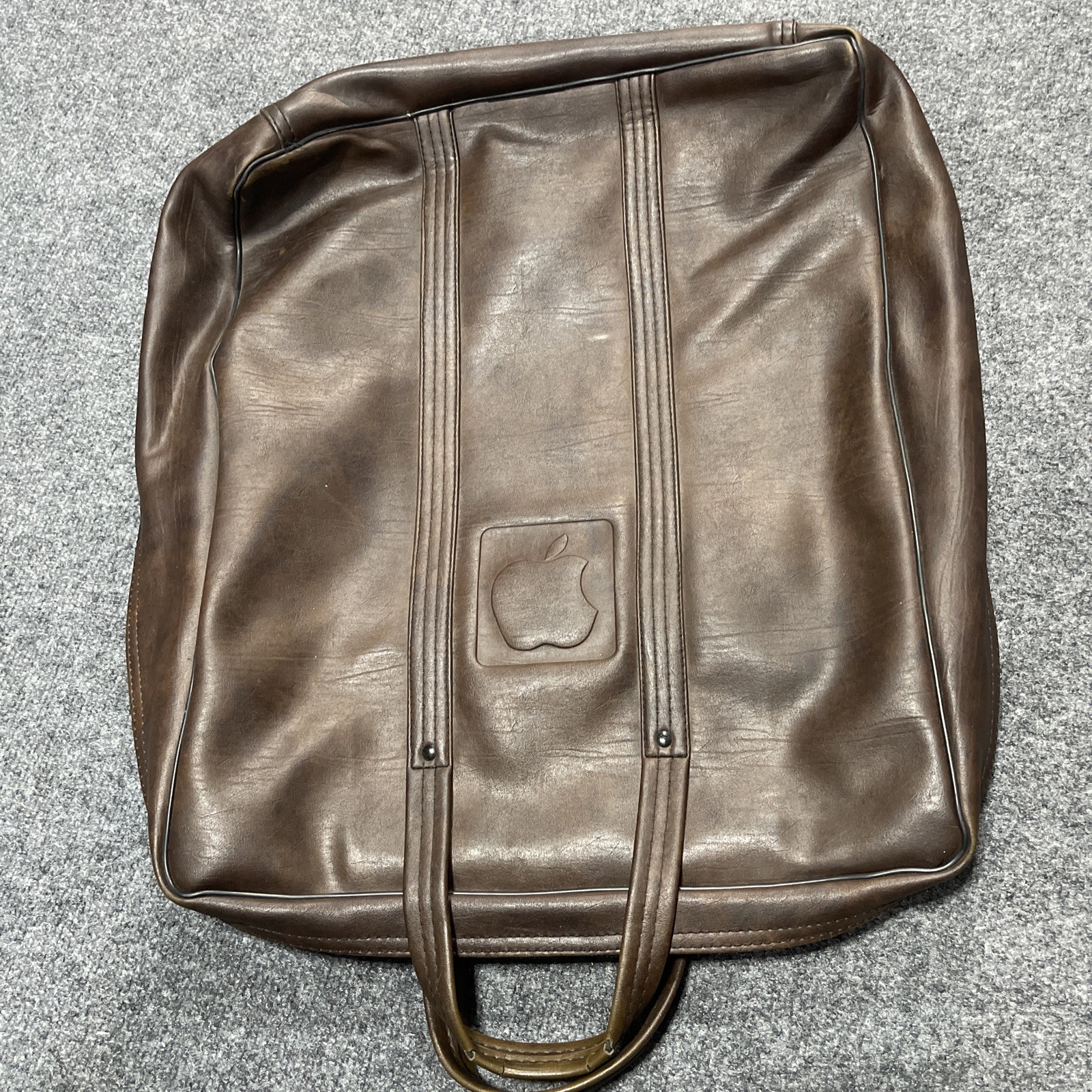 APPLE II 1977 VINTAGE RARE LEATHER COMPUTER CARRY BAG MACINTOSH  