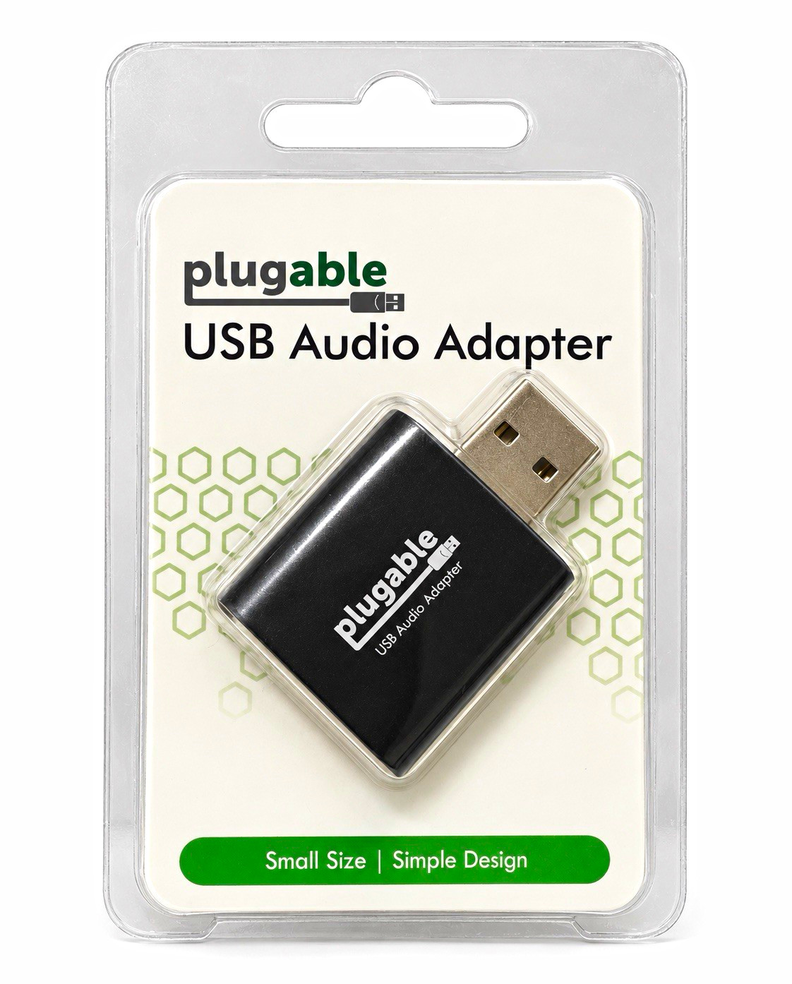 Plugable USB-A External Stereo Audio Adapter 3.5mm Mic/Headphone USB-AUDIO