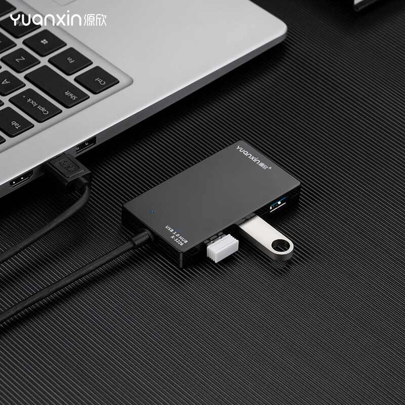 Yuanxin 4-Port USB 3.0 Hub Premium quality SLIM W/retail package 5Gbps SPEED