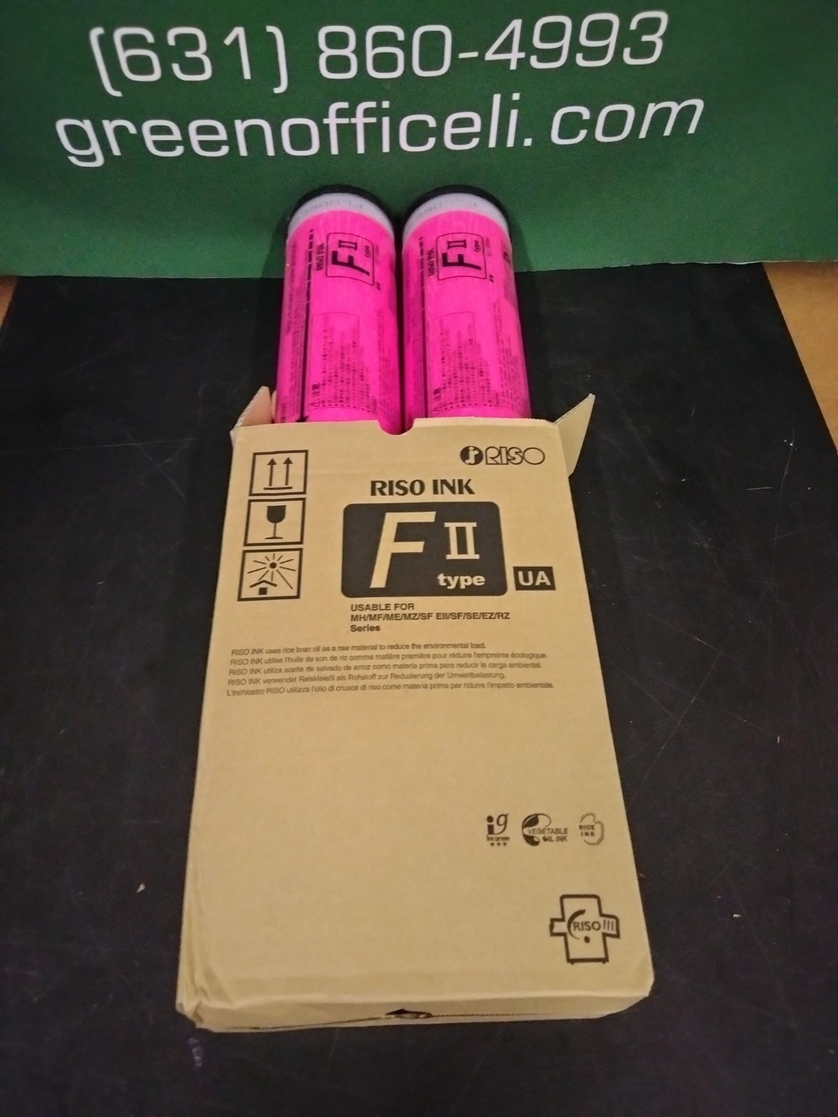 2 S8128 Flourescent  Pink OEM RISO ink EZ391 MZ790 RZ1090 ME9450 SF Duplicator