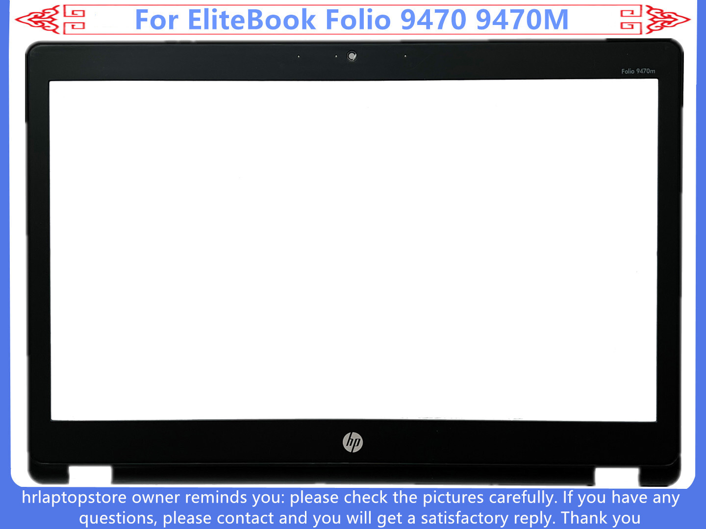 Lot New For HP EliteBook Folio 9470 9470M LCD Front Bezel Cover 702860-001