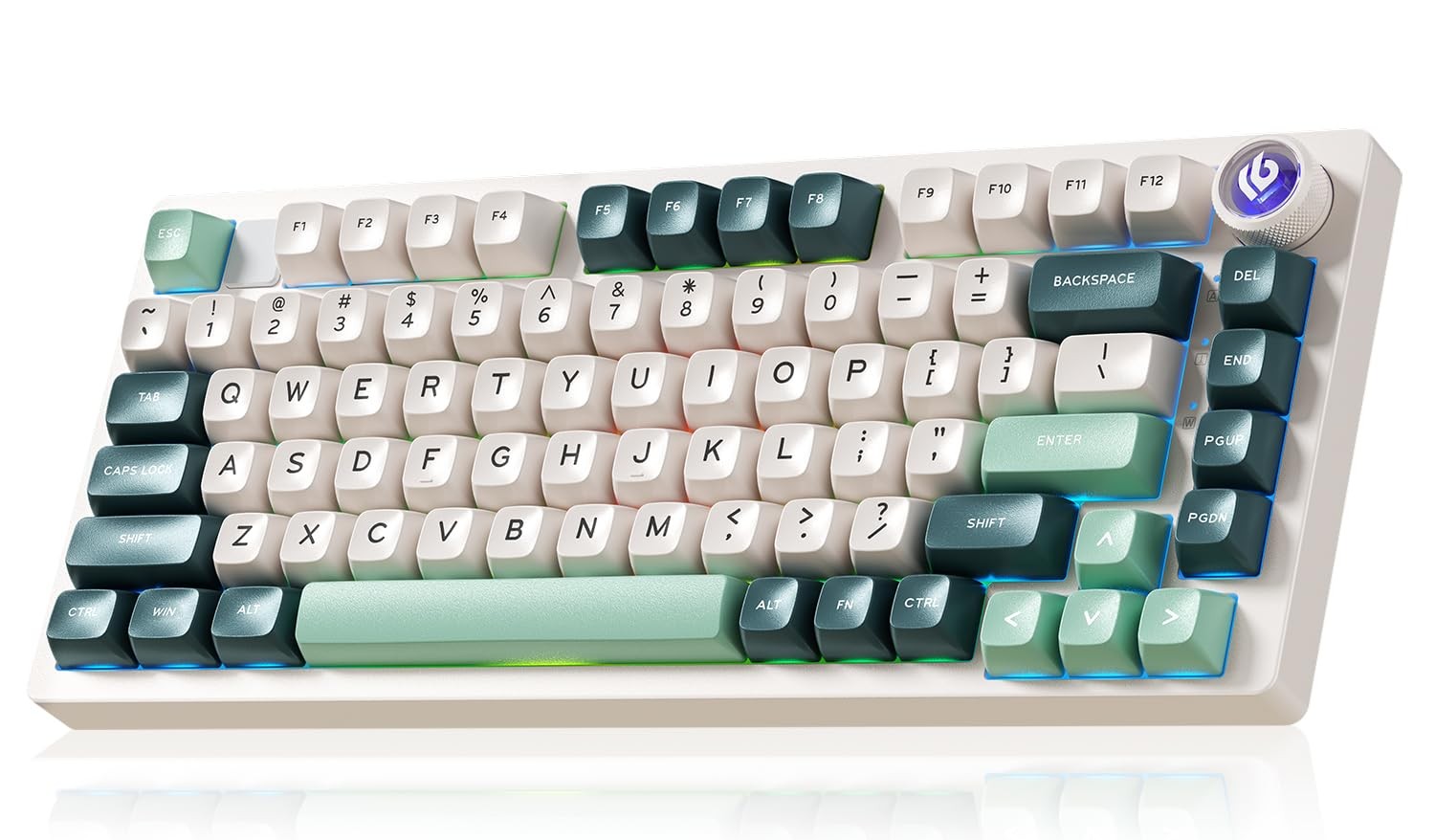 LEOBOG HI75C Pro Gaming Keyboard, RGB Backlit PRO, Green