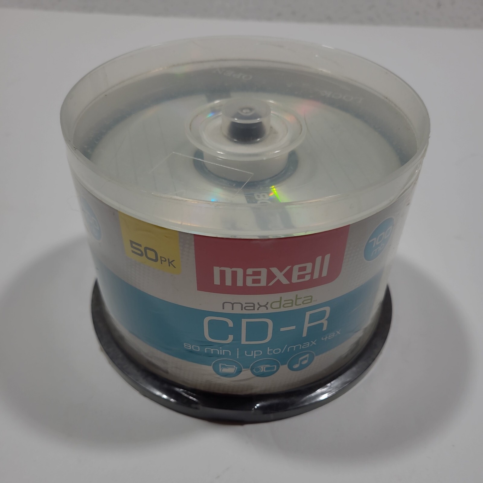 Maxell CD-R 700mb Recordable Data CD's-50pk Spindle by Maxell CD-R 700Mb Sealed