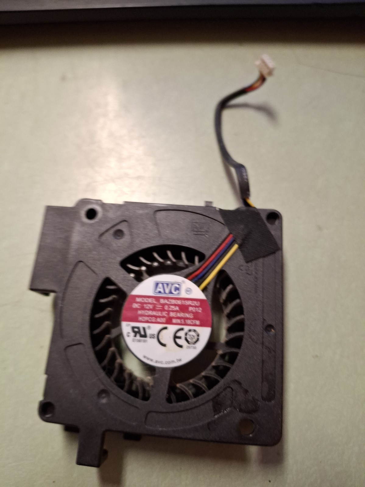 AVC BAZB0615R2U Dell Laptop CPU Cooling Fan 4-Pin DC 12V OEM