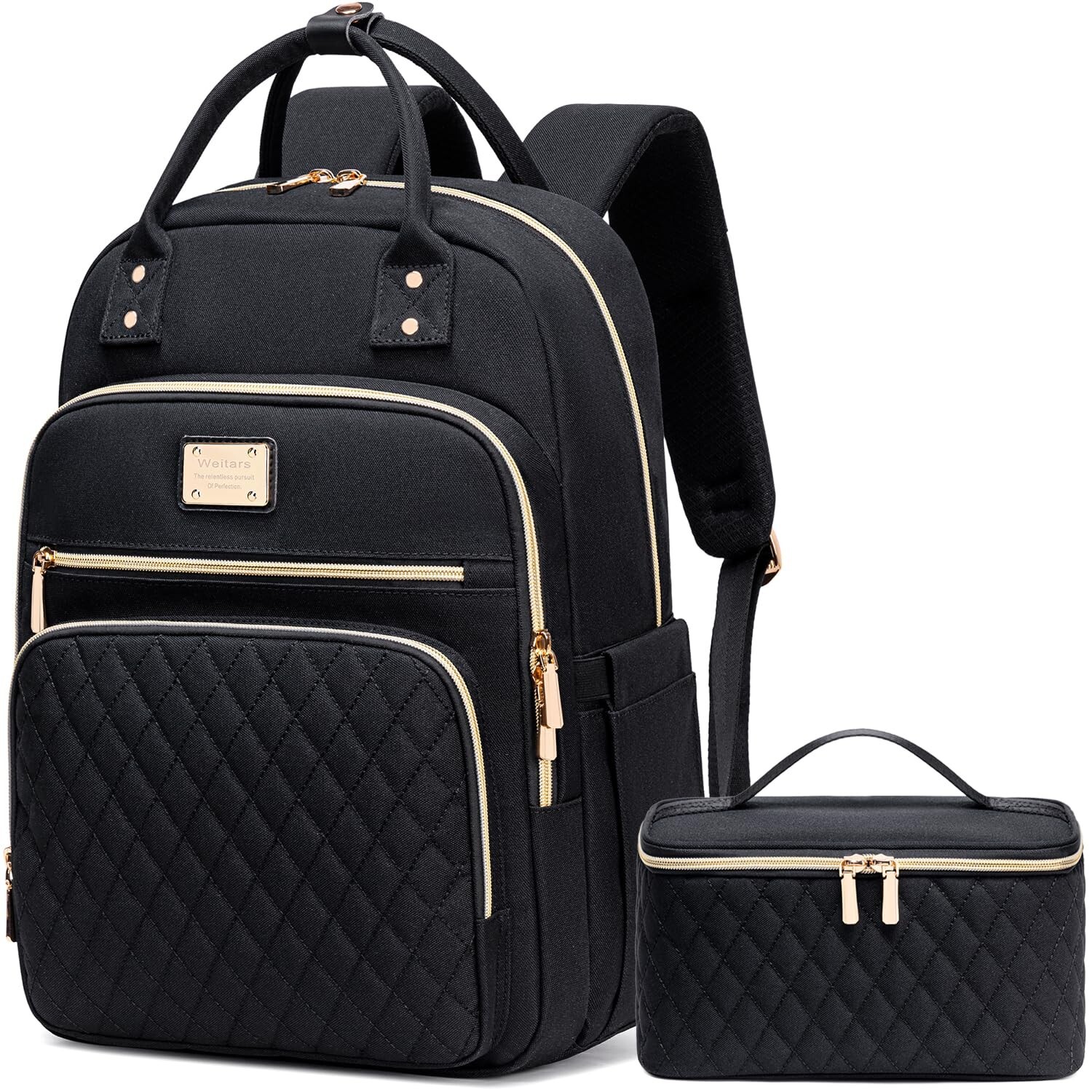 Weitars Lunch Backpack for Women,15.6 Inch Laptop Backpacks Travel Backpack f...