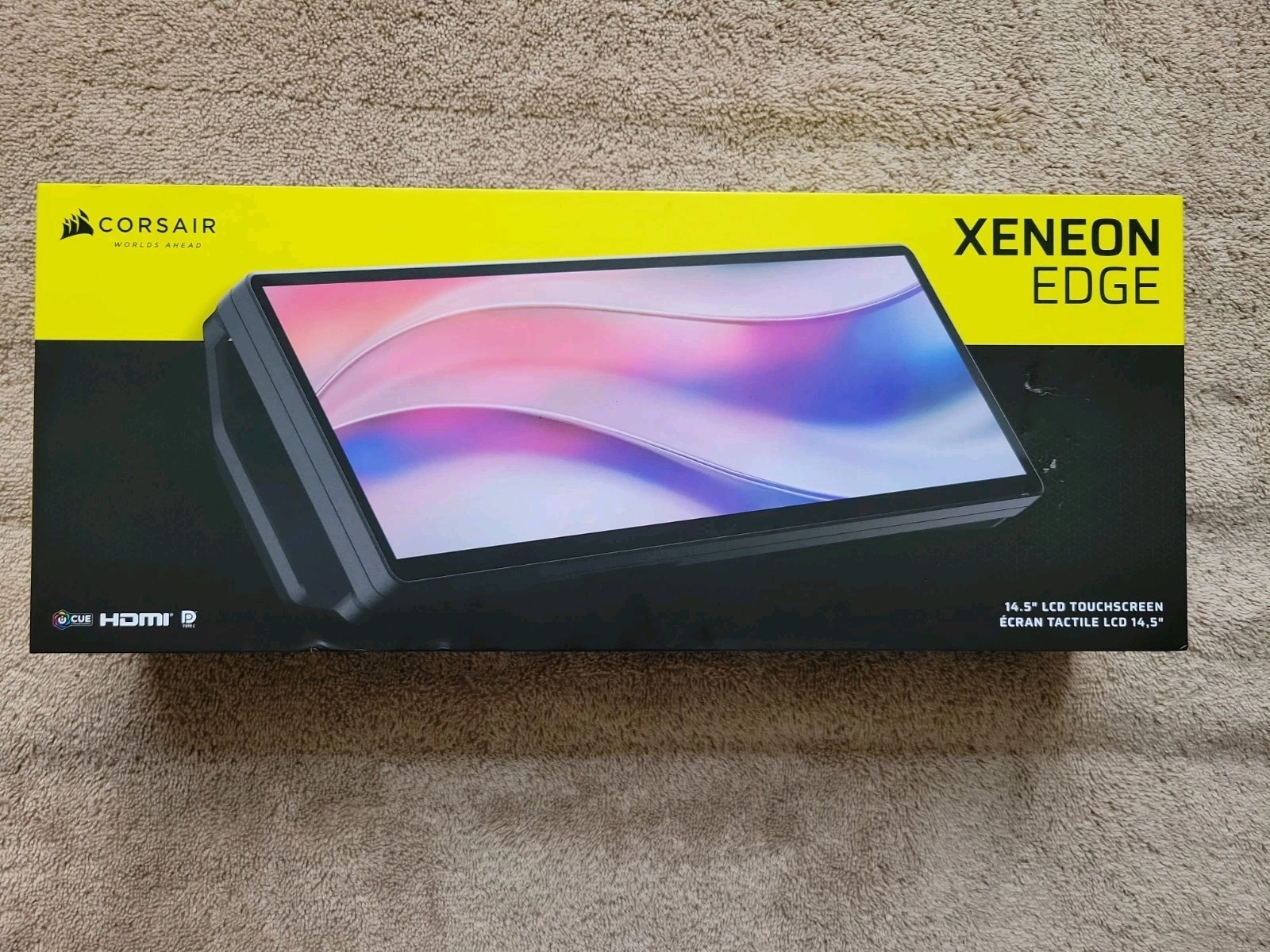 Corsair Xeneon Edge 14.5in LCD Touchscreen Black  Monitor