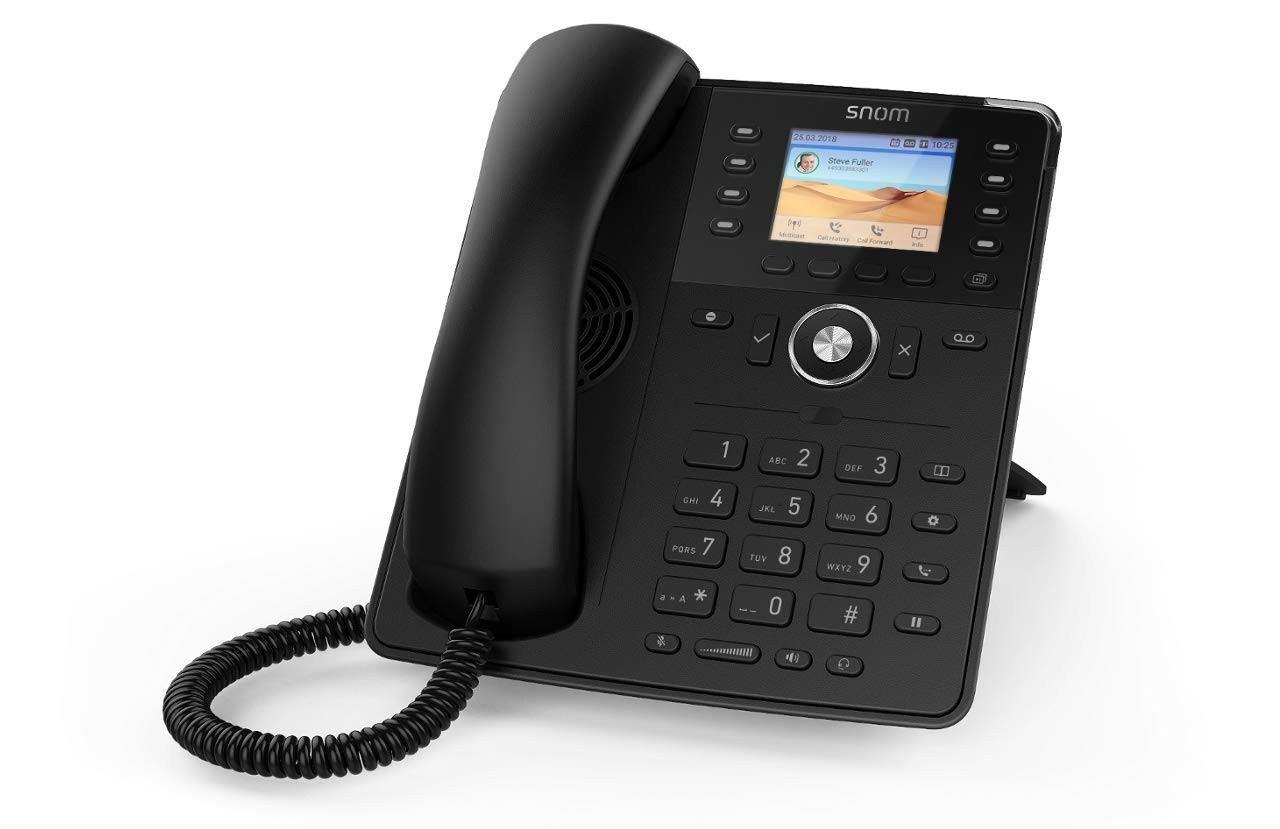 Snom D735 SIP VOIP Phone (2.8" Color LCD, PoE) Black