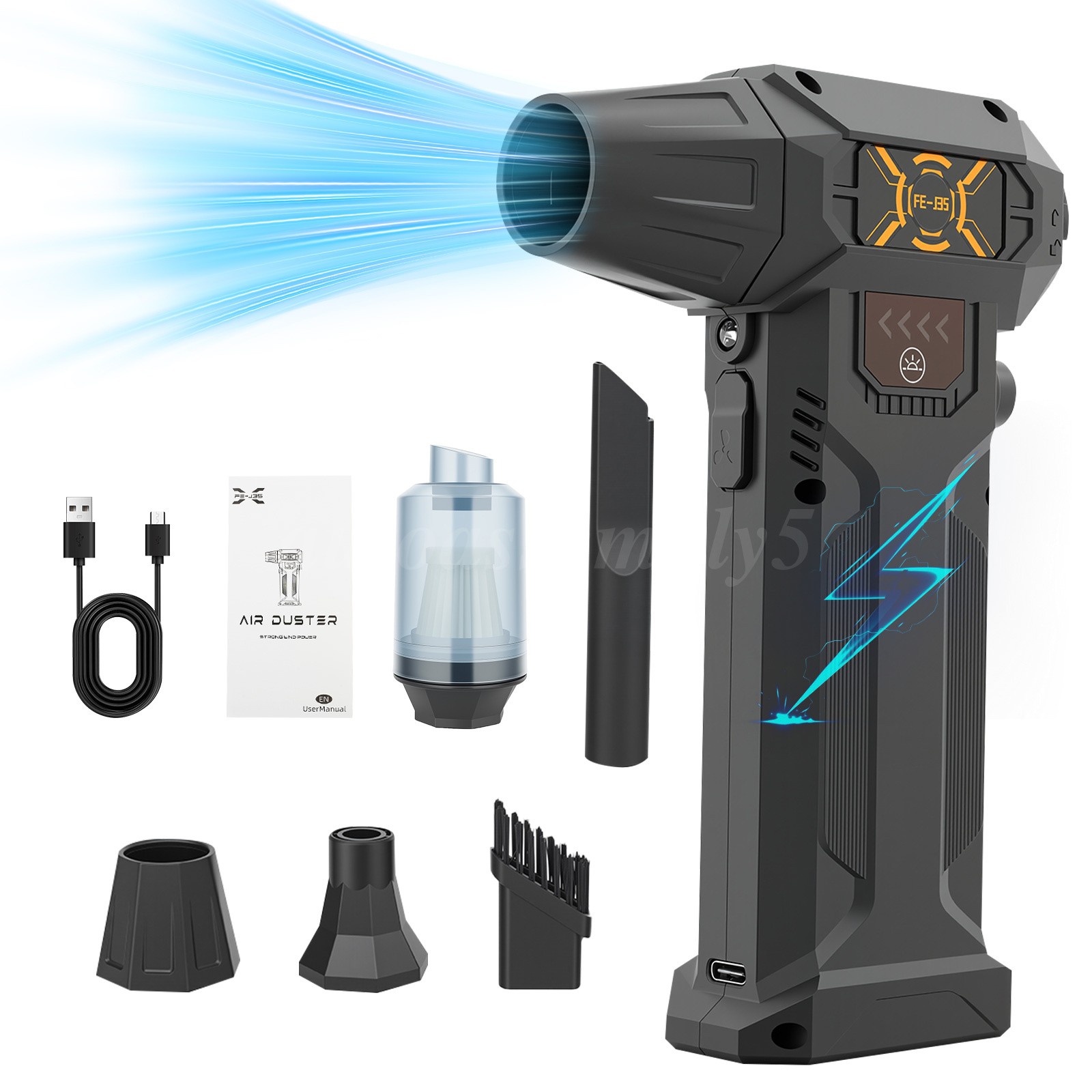 Electric Compressed Air Duster 2in1 Blowing & Suction 280000 RPM Vacuum Cleaner