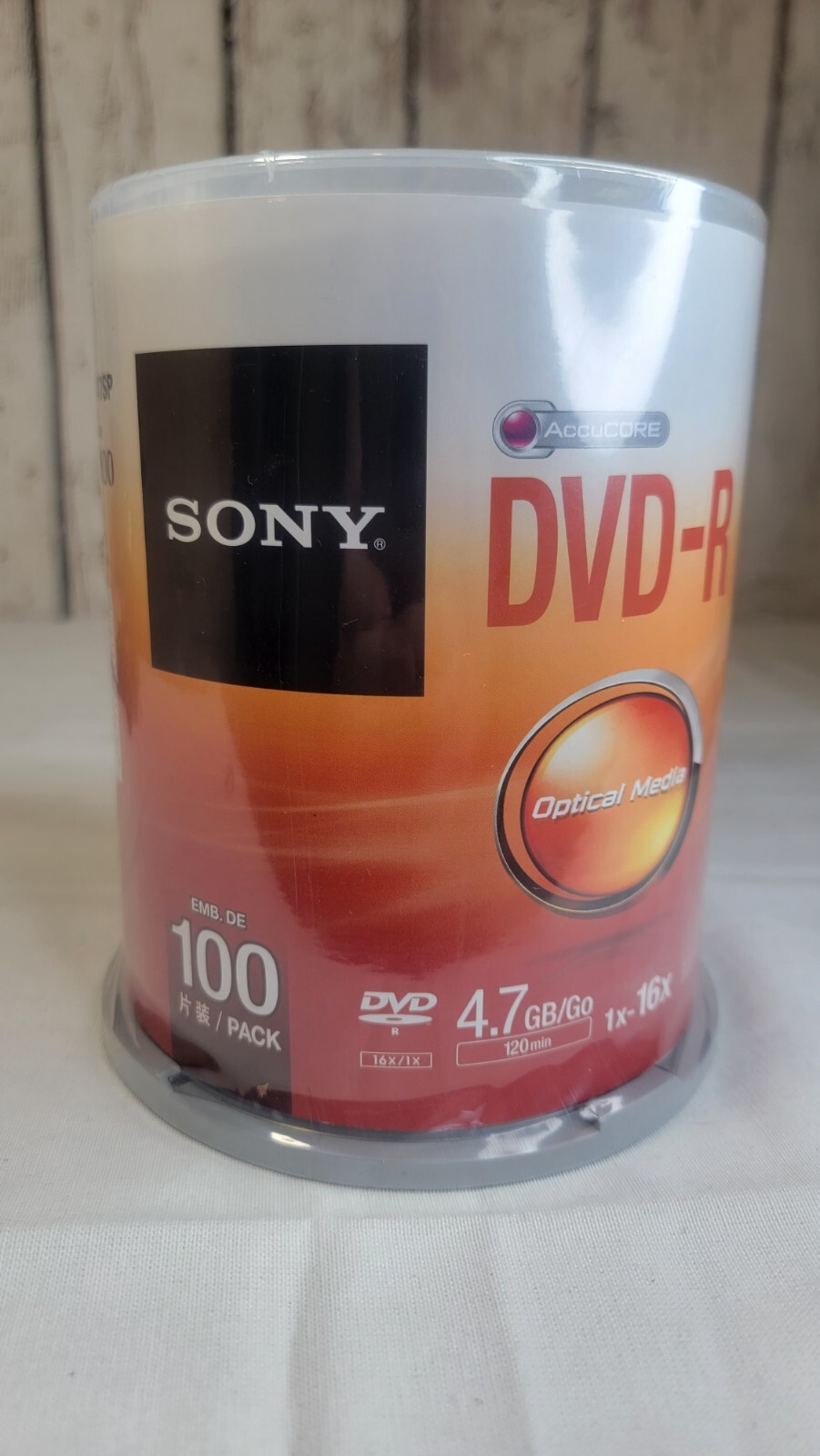 Sony 100DMR47SP DVD-R 16x 4.7GB Recordable Storage - 100 Pack New Sealed