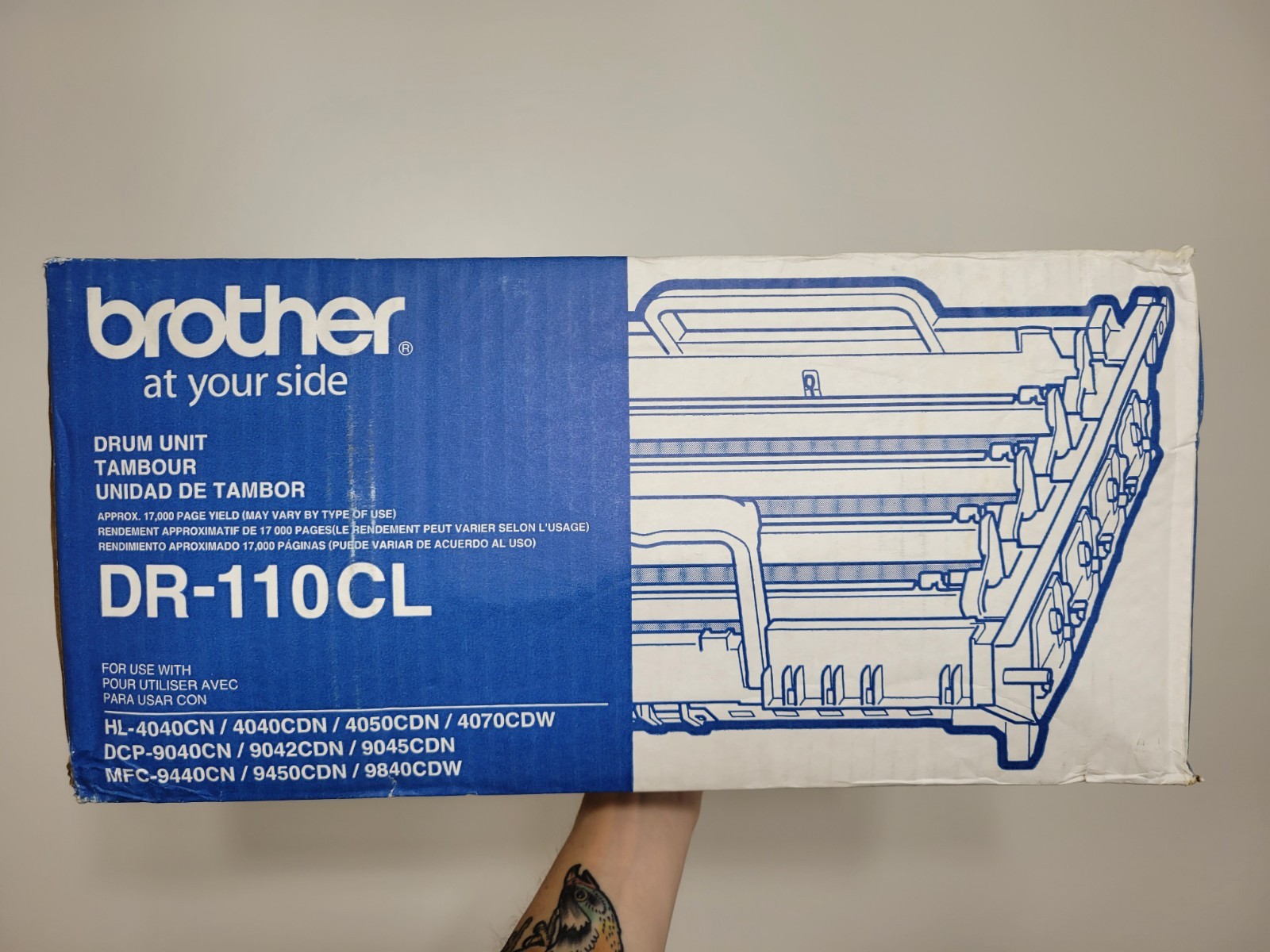 NEW SEALED Genuine Brother DR-110CL Drum Unit Imperfect Box