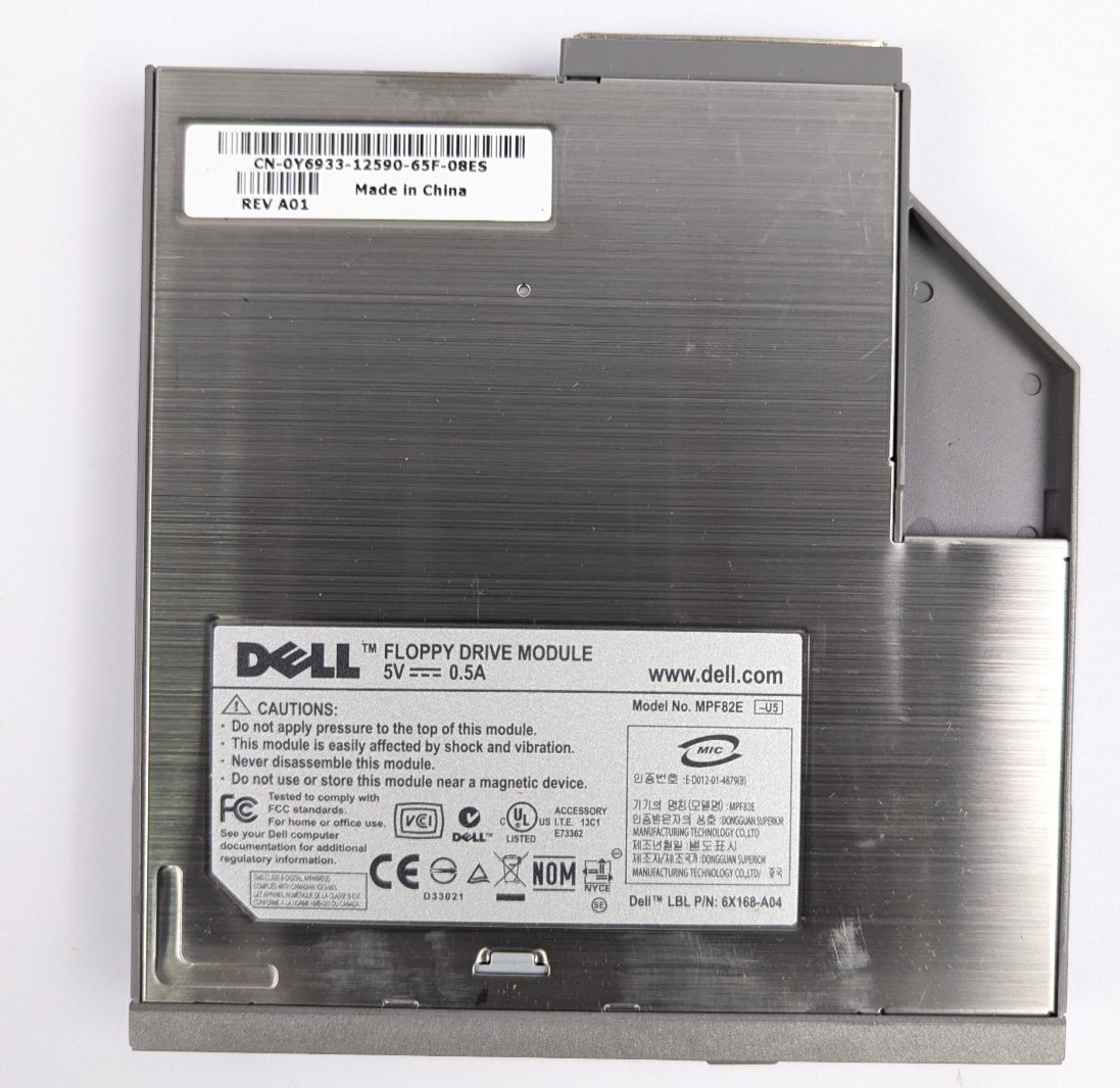 Dell MPF82E Floppy Drive Module 3.5″ 6Y185-A01 0Y6933 For Latitude D-Series