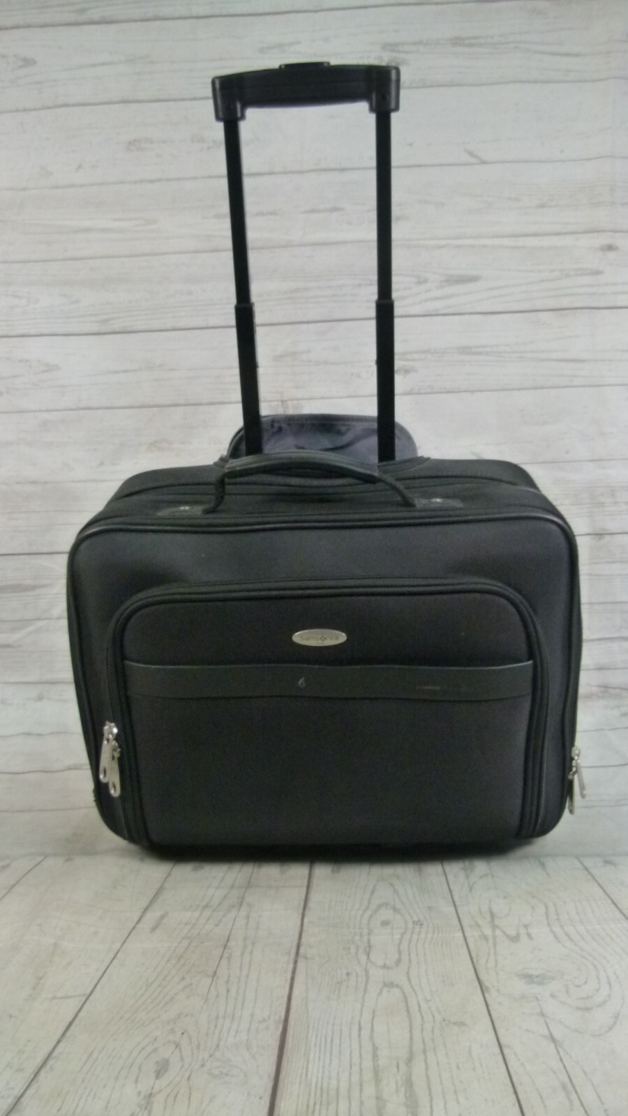 Samsonite Suitcase Bag Black Travel Rolling Retractable Handle Wheel