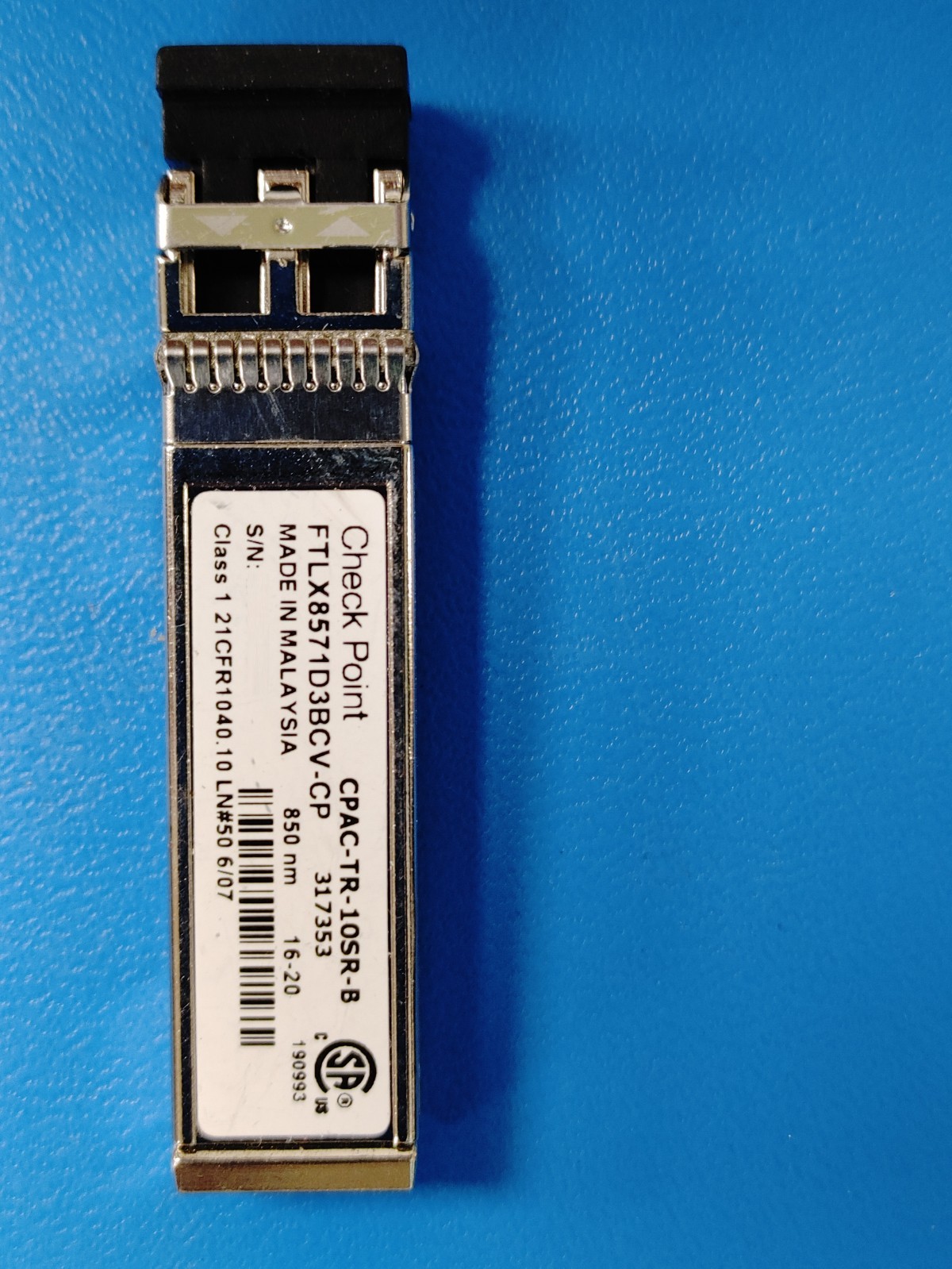 LOT of 10 CHECK POINT CPAC-TR-10SR-B SFP+ 10G Transceiver