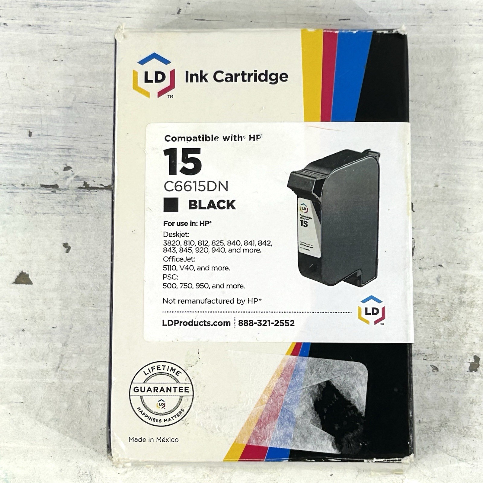 LD Ink Replacement For HP 15 C6615DN Ink Cartridge for Fax Series 1230 1230xi