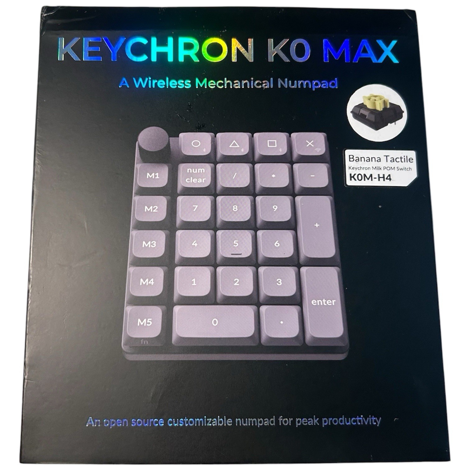 Keychron K0 Max Wireless Mechanical Numpad Number Keypad K0M-H4 Banana Tactile