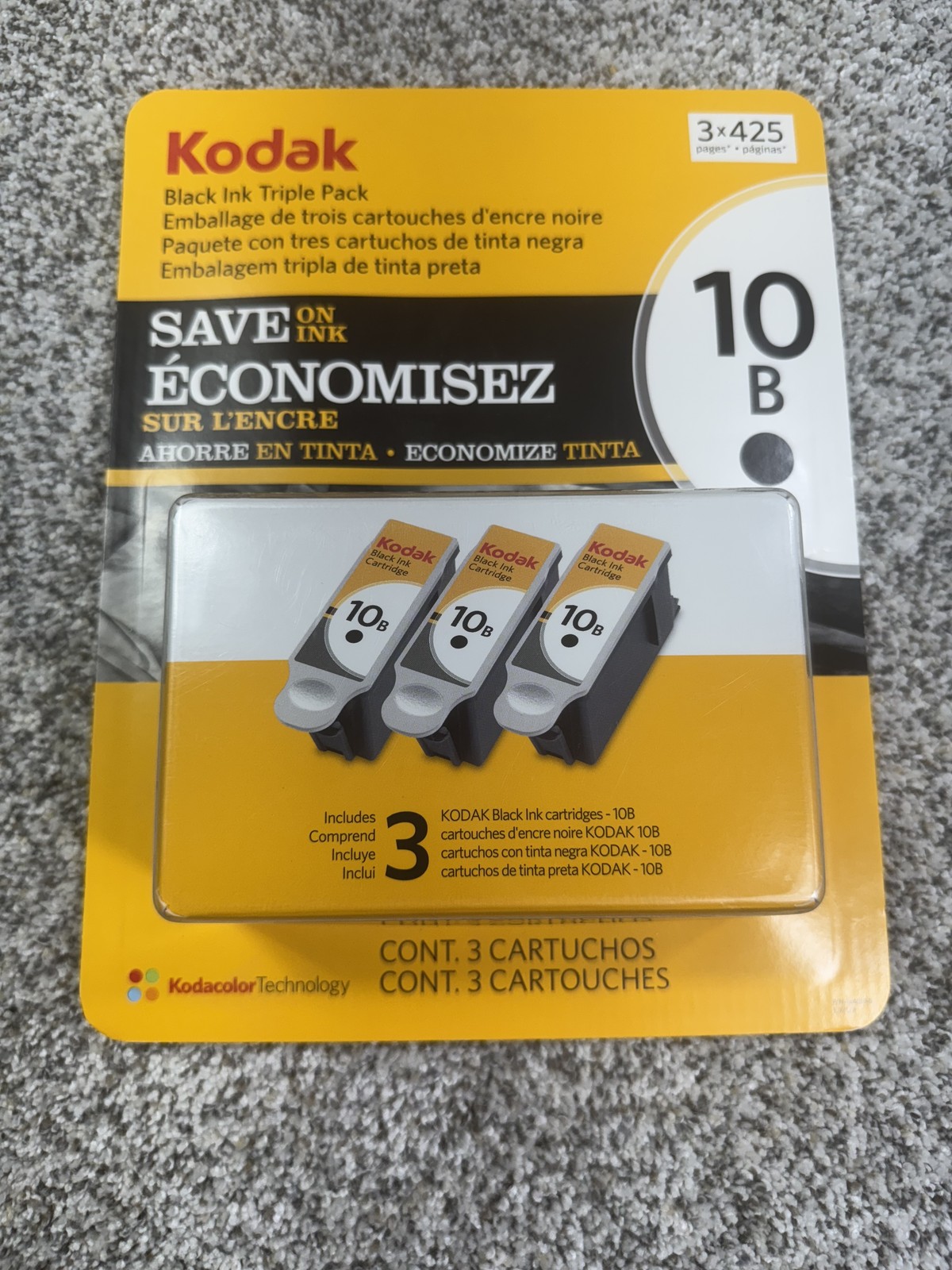 Kodak 10B 10C Black Color Ink Cartridges Lot for ESP Printers New Sealed Genuine